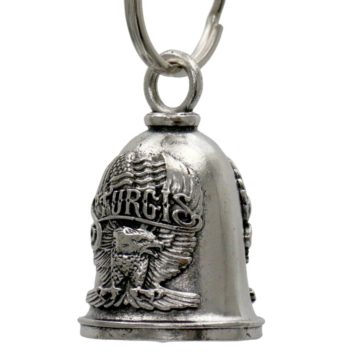 Milwaukee Leather MLB9144 Sturgis Upwing Motorcycle Good Luck Bell w/ Key Ring-Key Chain Accessory for Bikers - Image 2
