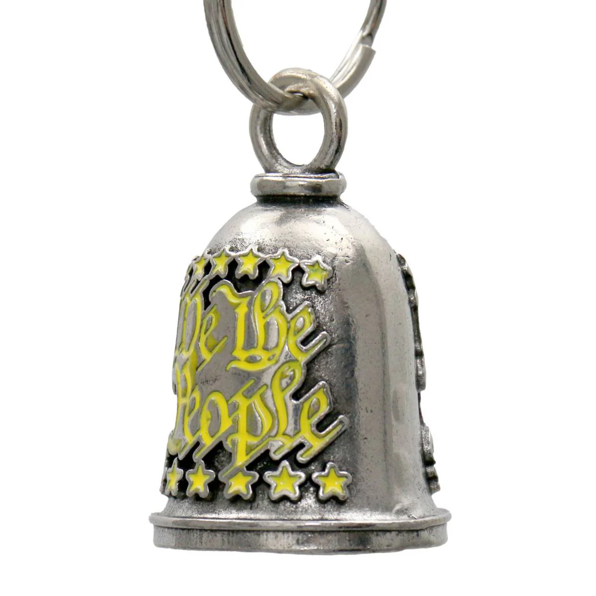 Milwaukee Leather MLB9152 We The People Motorcycle Good Luck Bell w/ Key Ring-Key Chain Accessory for Bikers - Image 2