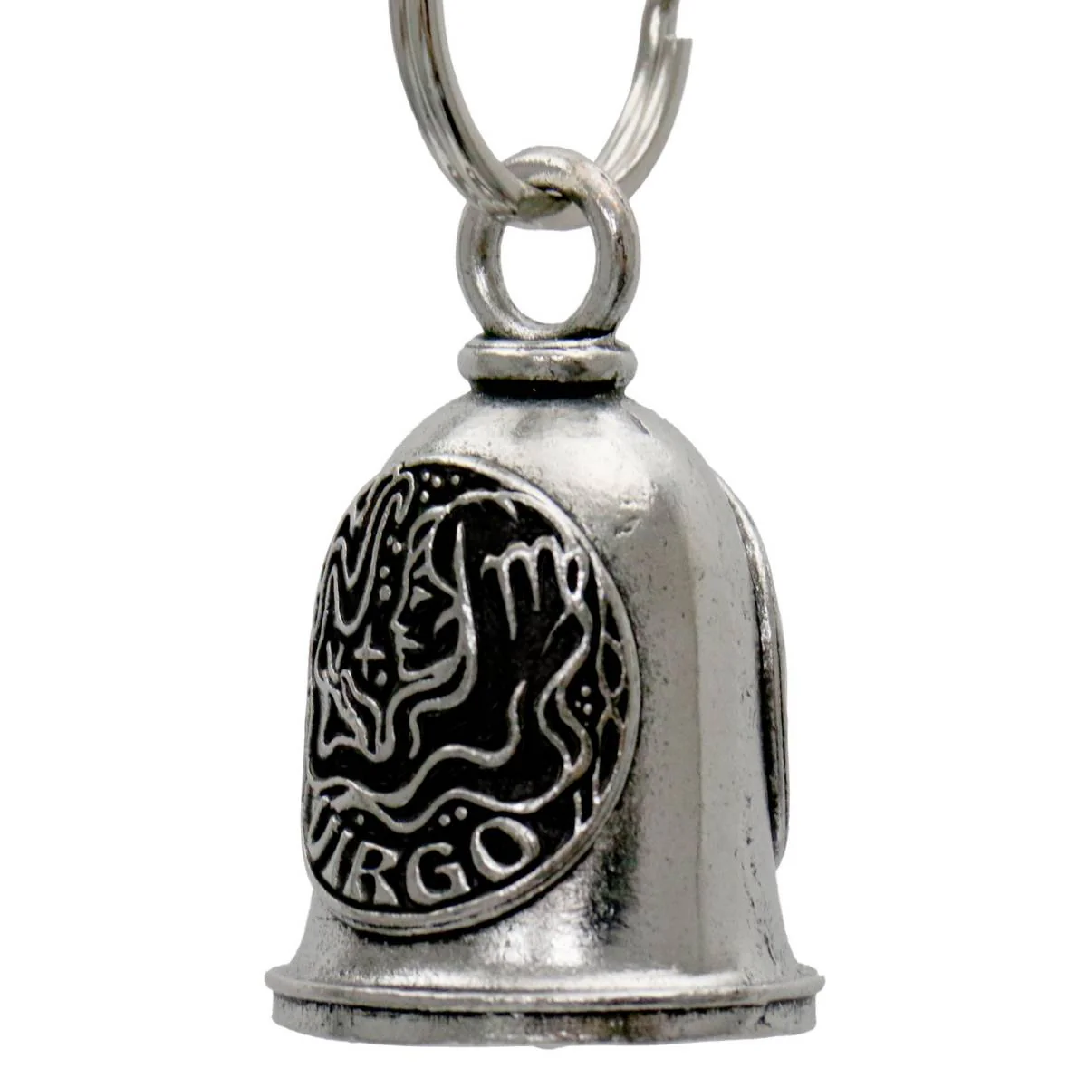 Milwaukee Leather MLB9166 Zodiac Virgo Motorcycle Good Luck Bell w/ Key Ring-Key Chain Accessory for Bikers - Image 2