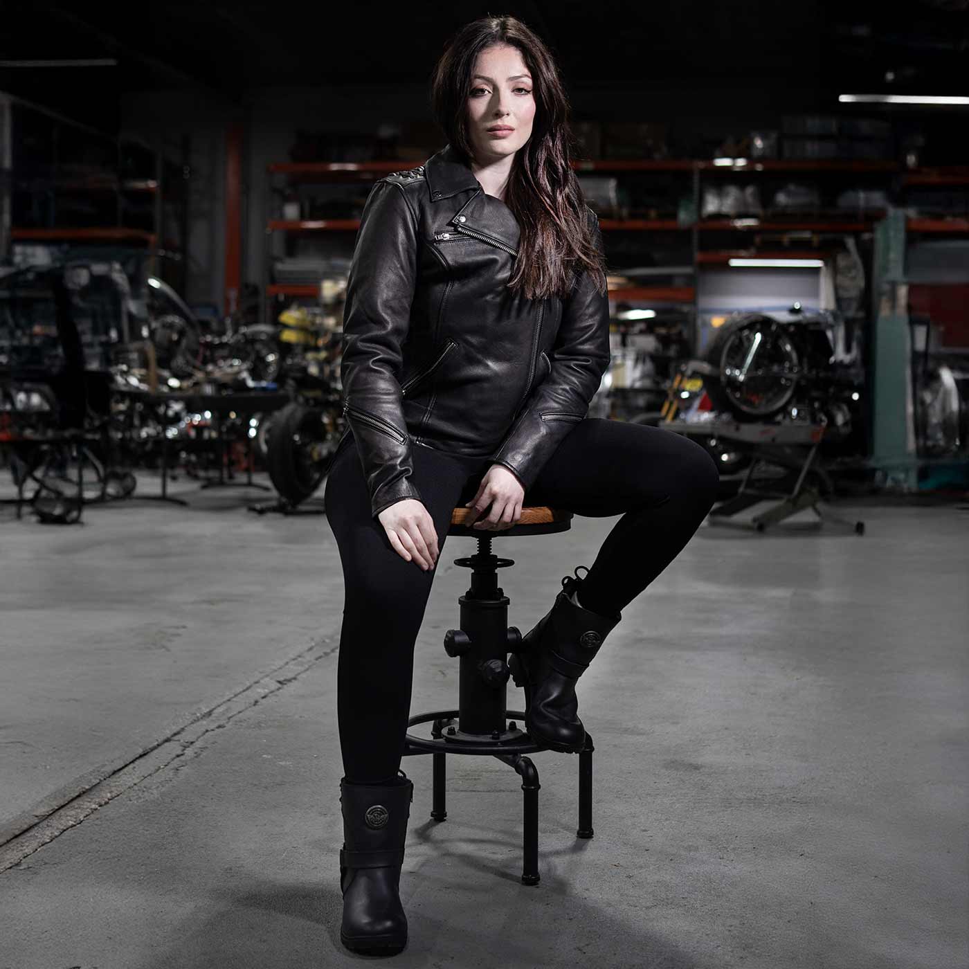 Milwaukee Leather MLL2525 Women's Black Leather Lightweight Lace to Lace Jacket - Image 8
