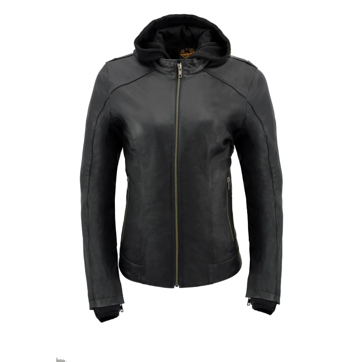 Milwaukee Leather MLL2546 Women's Purple Winged ‘Scuba’ Leather Jacket with Hoodie - Image 11