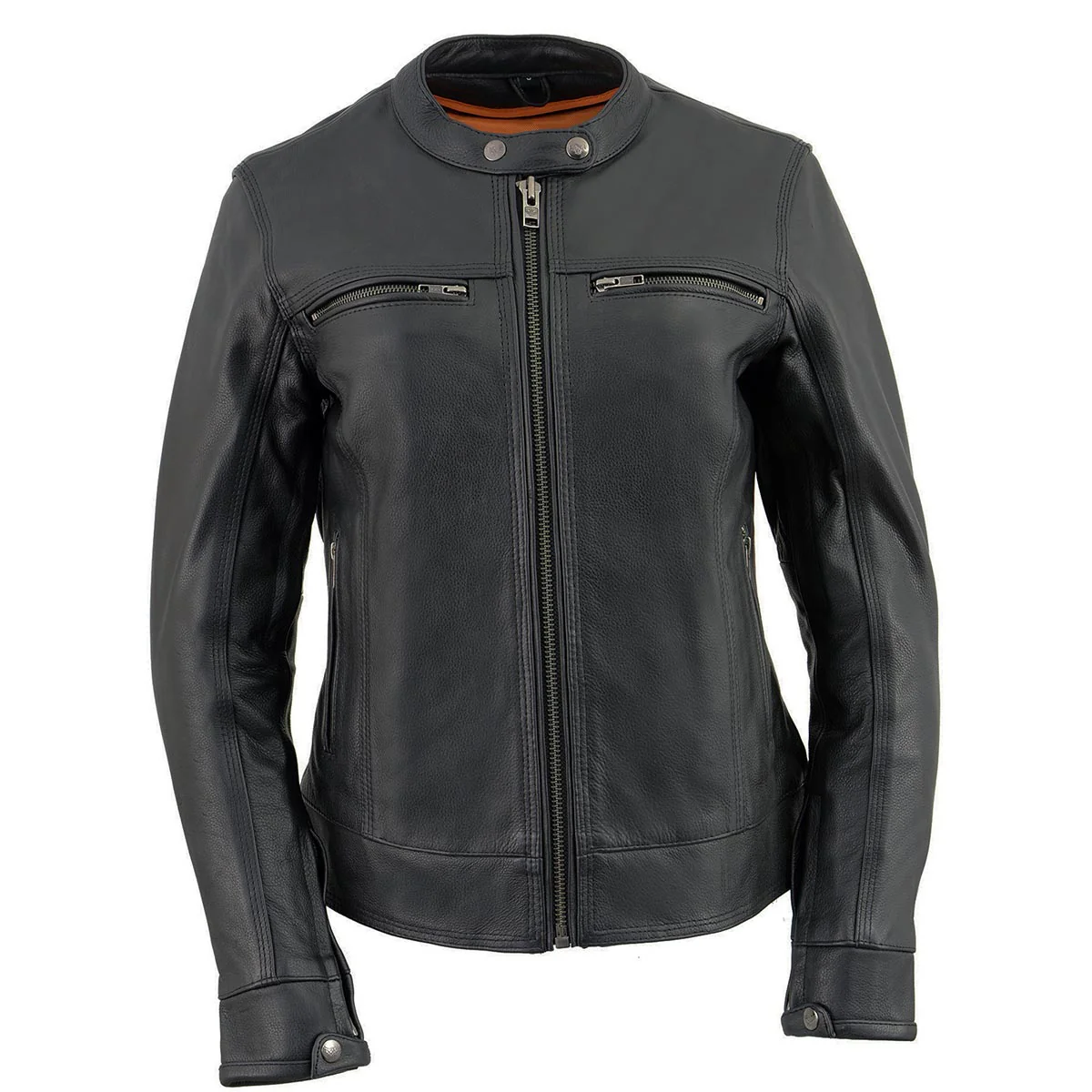 Milwaukee Leather MLL2552 Women's Premium Black Leather Motorcycle Rider Jacket w/ Cool-Tec Leather Treatement - Image 10