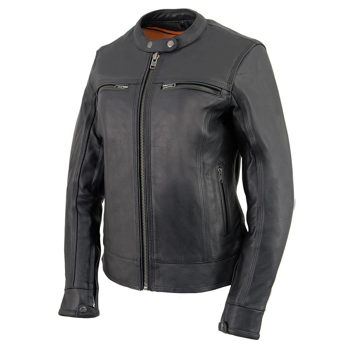 Milwaukee Leather MLL2552 Women's Premium Black Leather Motorcycle Rider Jacket w/ Cool-Tec Leather Treatement - Image 12