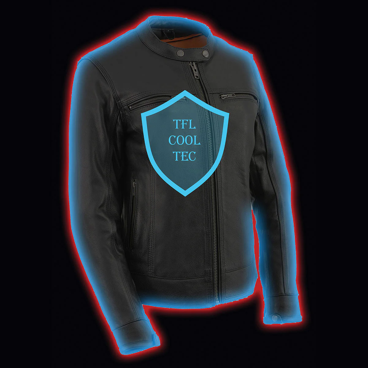 Milwaukee Leather MLL2552 Women's Premium Black Leather Motorcycle Rider Jacket w/ Cool-Tec Leather Treatement - Image 13