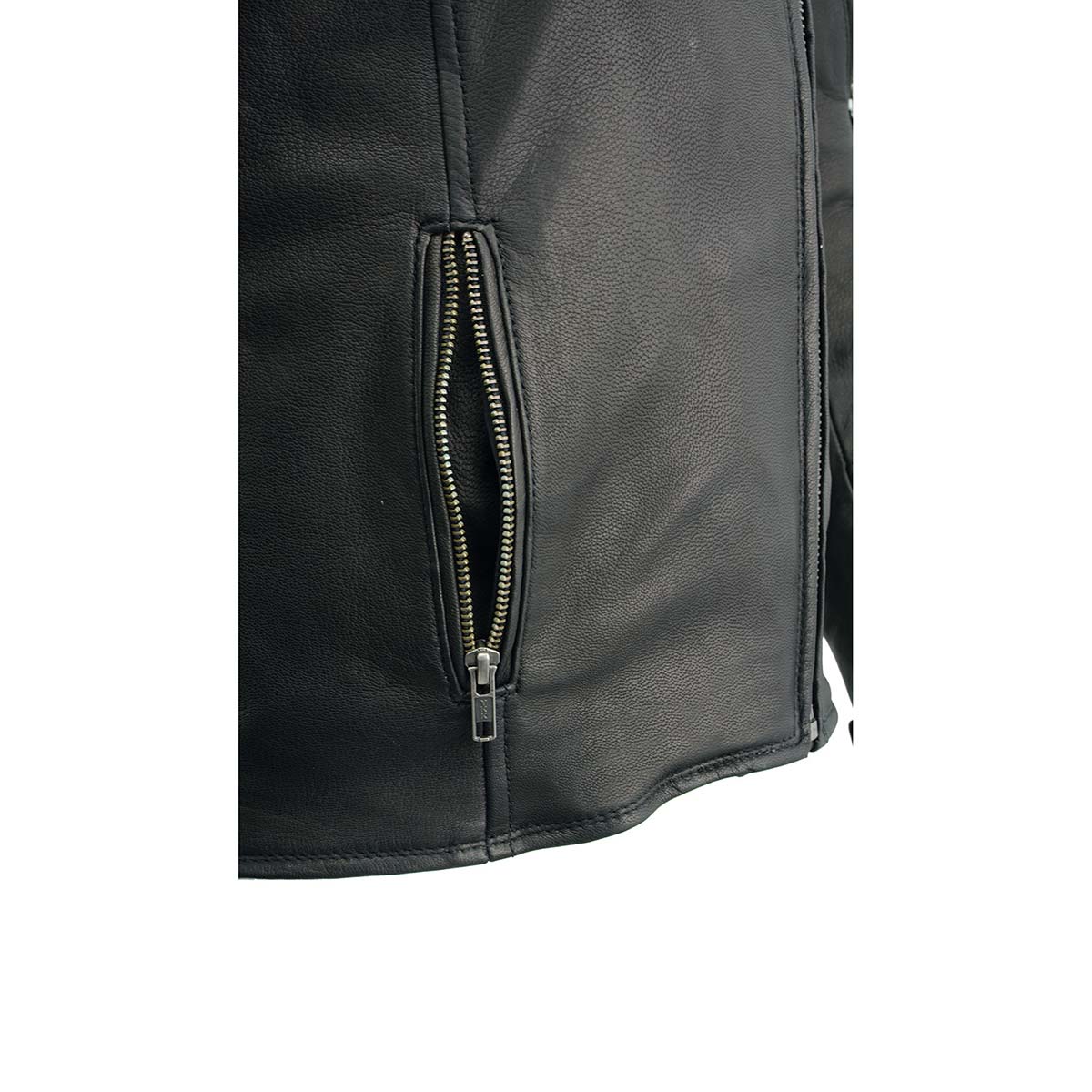 Milwaukee Leather MLL2581 Women's Black 'Classic' Leather Lightweight Long Length Vented Jacket - Image 10