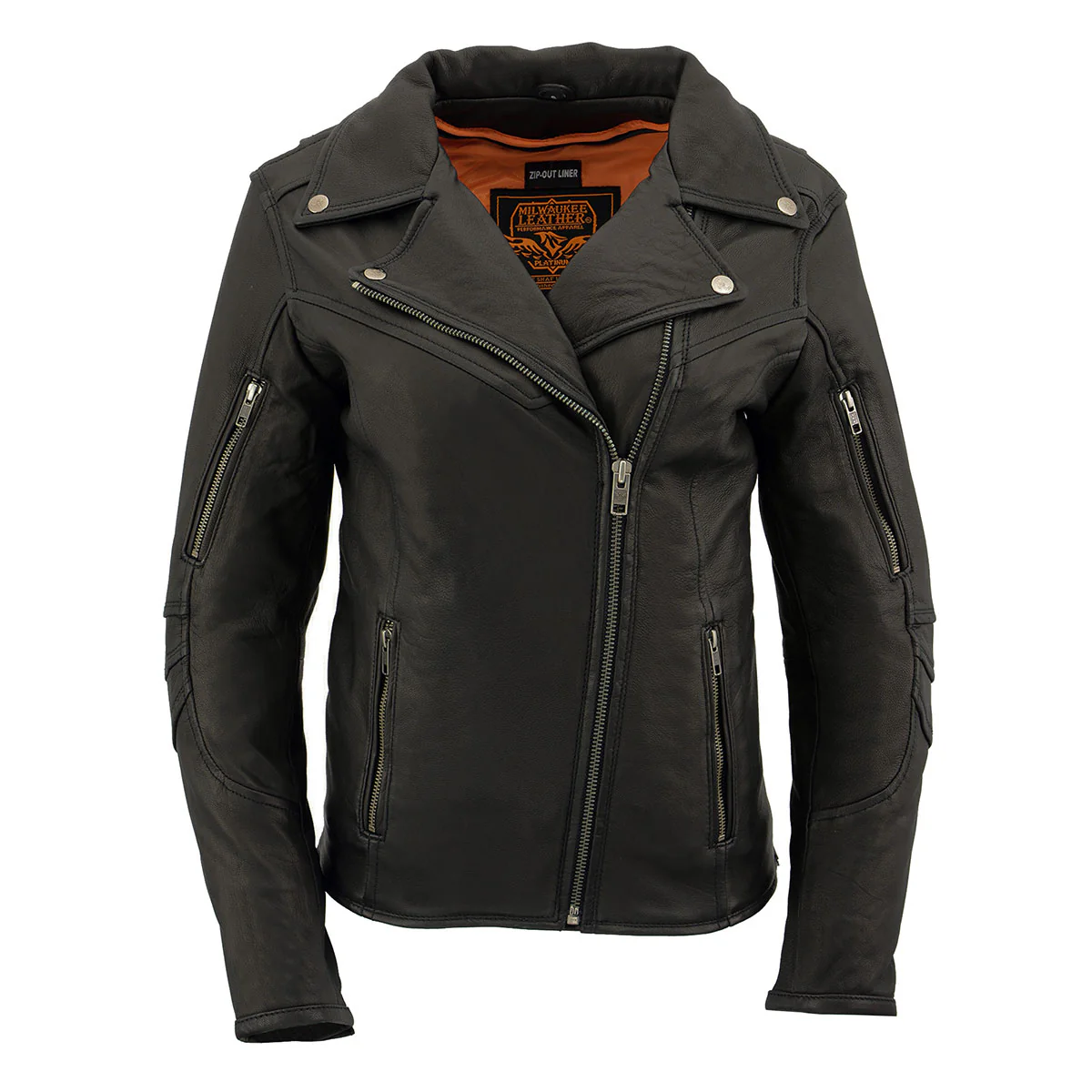 Milwaukee Leather MLL2581 Women's Black 'Classic' Leather Lightweight Long Length Vented Jacket - Image 14