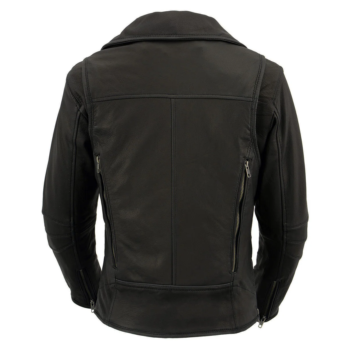 Milwaukee Leather MLL2581 Women's Black 'Classic' Leather Lightweight Long Length Vented Jacket - Image 2