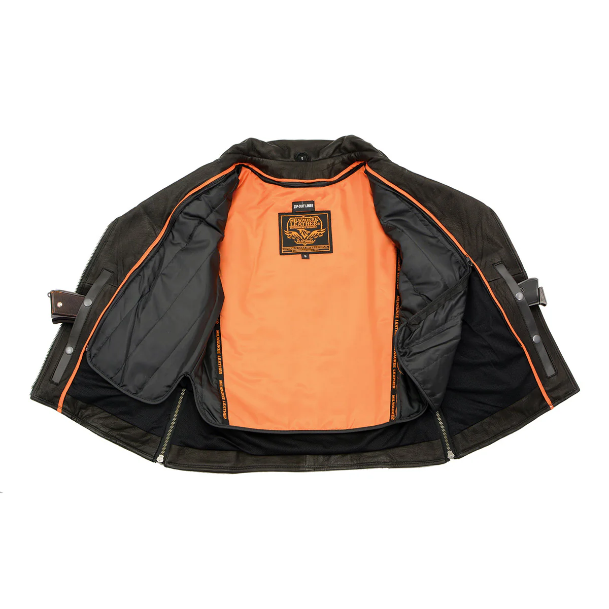Milwaukee Leather MLL2581 Women's Black 'Classic' Leather Lightweight Long Length Vented Jacket - Image 4
