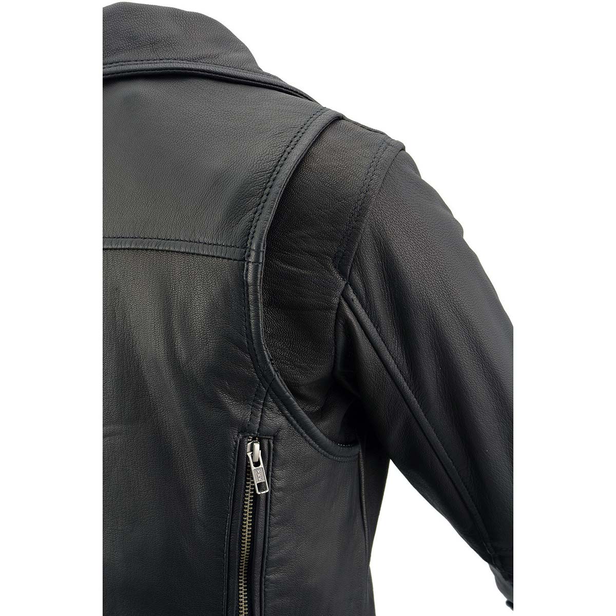 Milwaukee Leather MLL2581 Women's Black 'Classic' Leather Lightweight Long Length Vented Jacket - Image 6