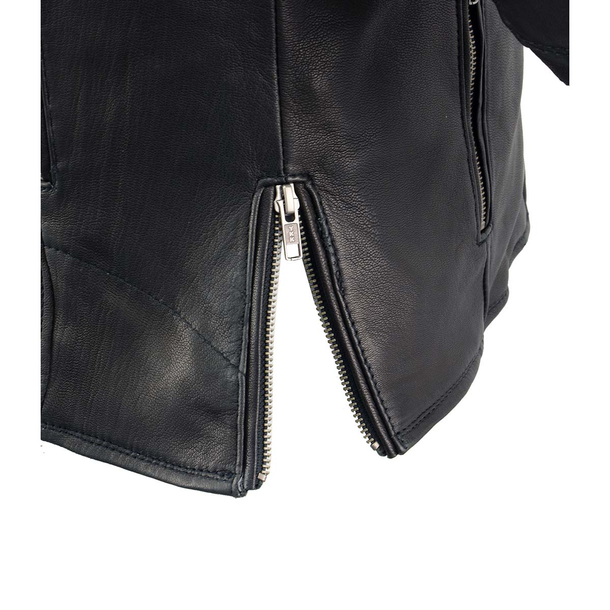 Milwaukee Leather MLL2581 Women's Black 'Classic' Leather Lightweight Long Length Vented Jacket - Image 8