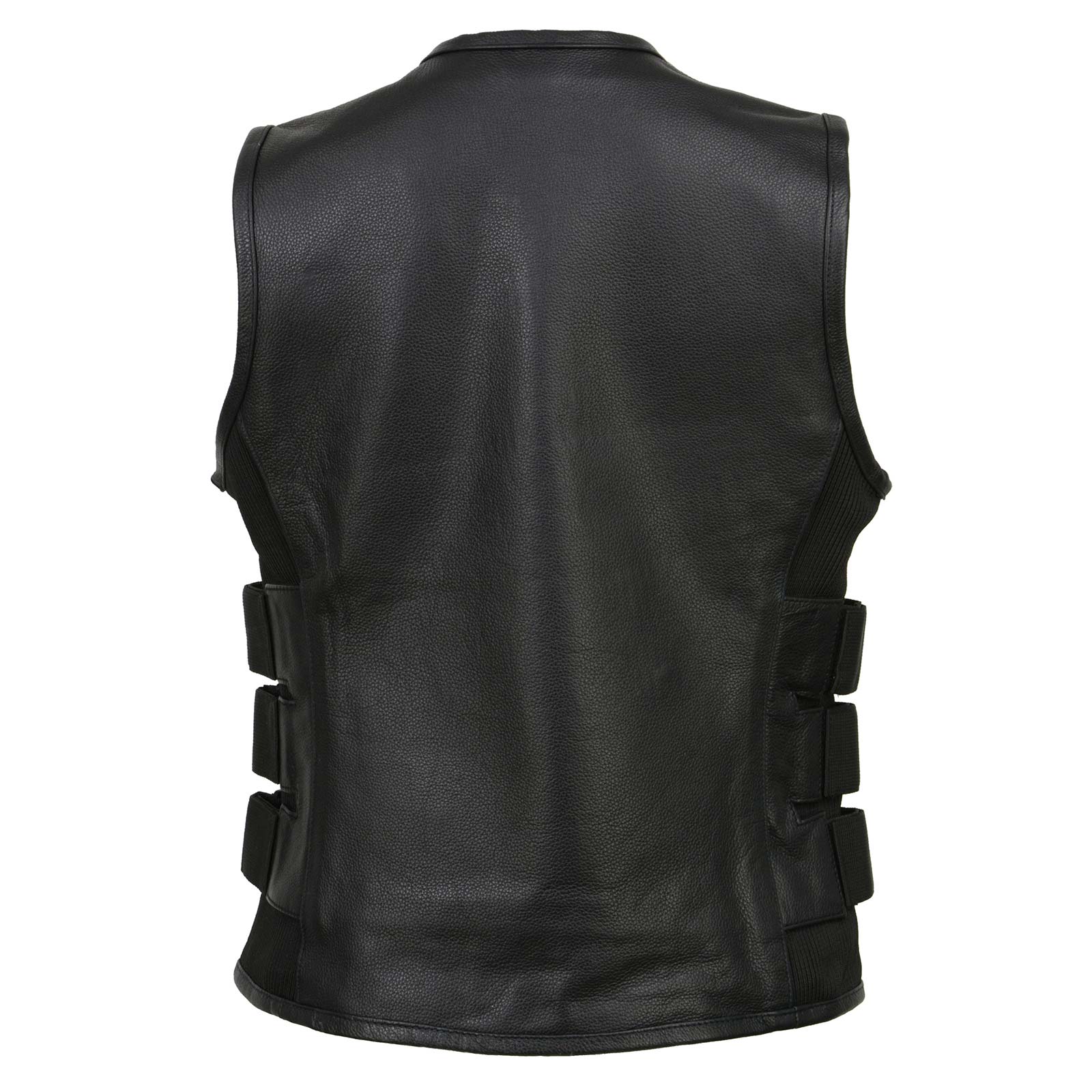 Milwaukee Leather MLL4501 Women's Tactical Swat Style Rider Leather Vest w/ Single Panel Back for Club Patches - Image 10