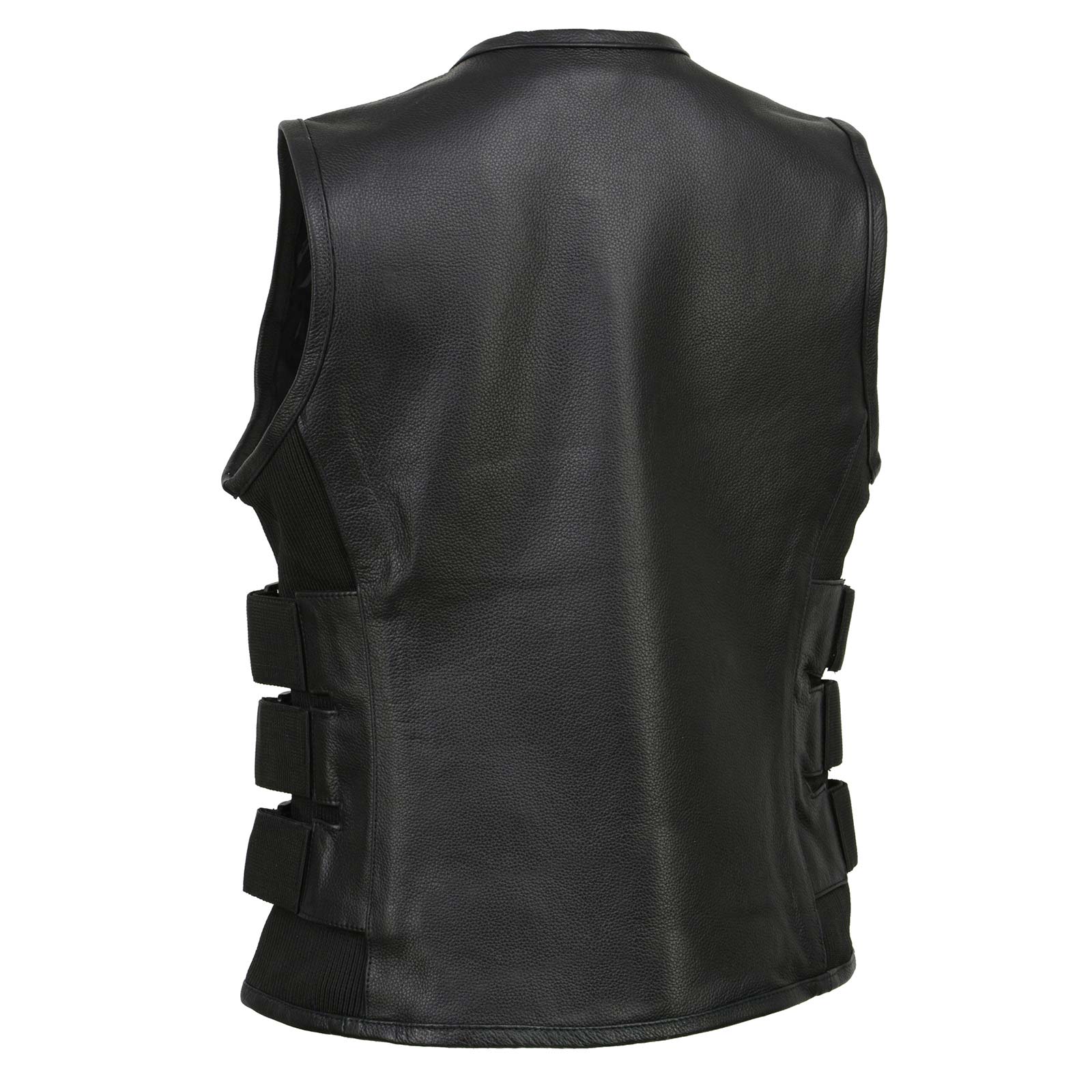 Milwaukee Leather MLL4501 Women's Tactical Swat Style Rider Leather Vest w/ Single Panel Back for Club Patches - Image 13