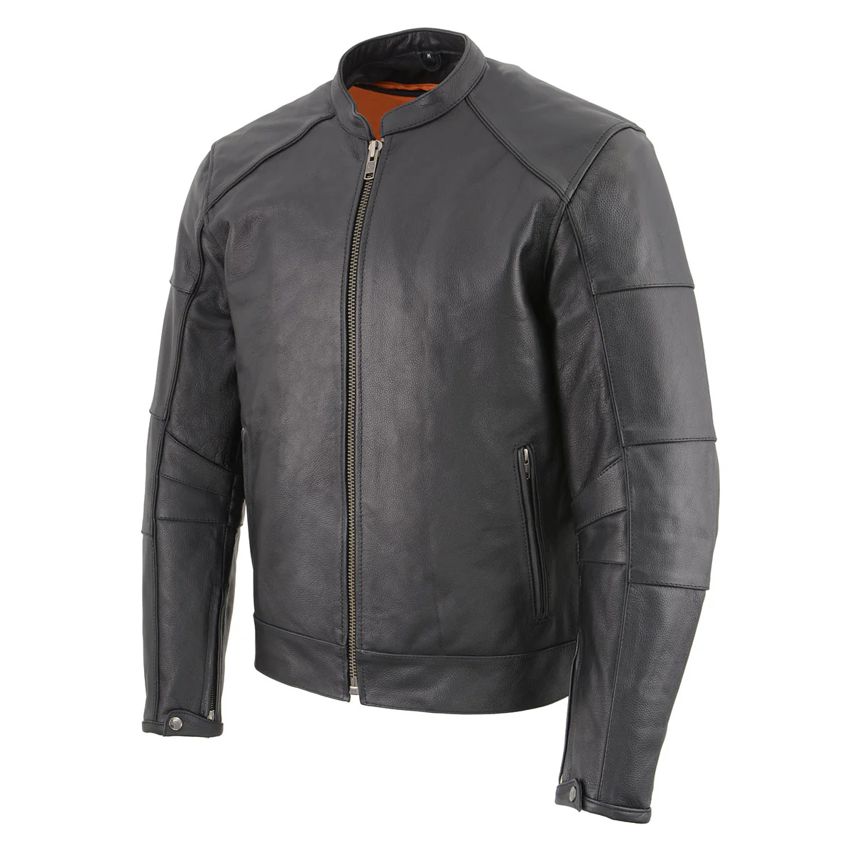 Milwaukee Leather MLM1507 Men's Black ‘Super-Clean’ Sport Style Biker Jacket - Image 9