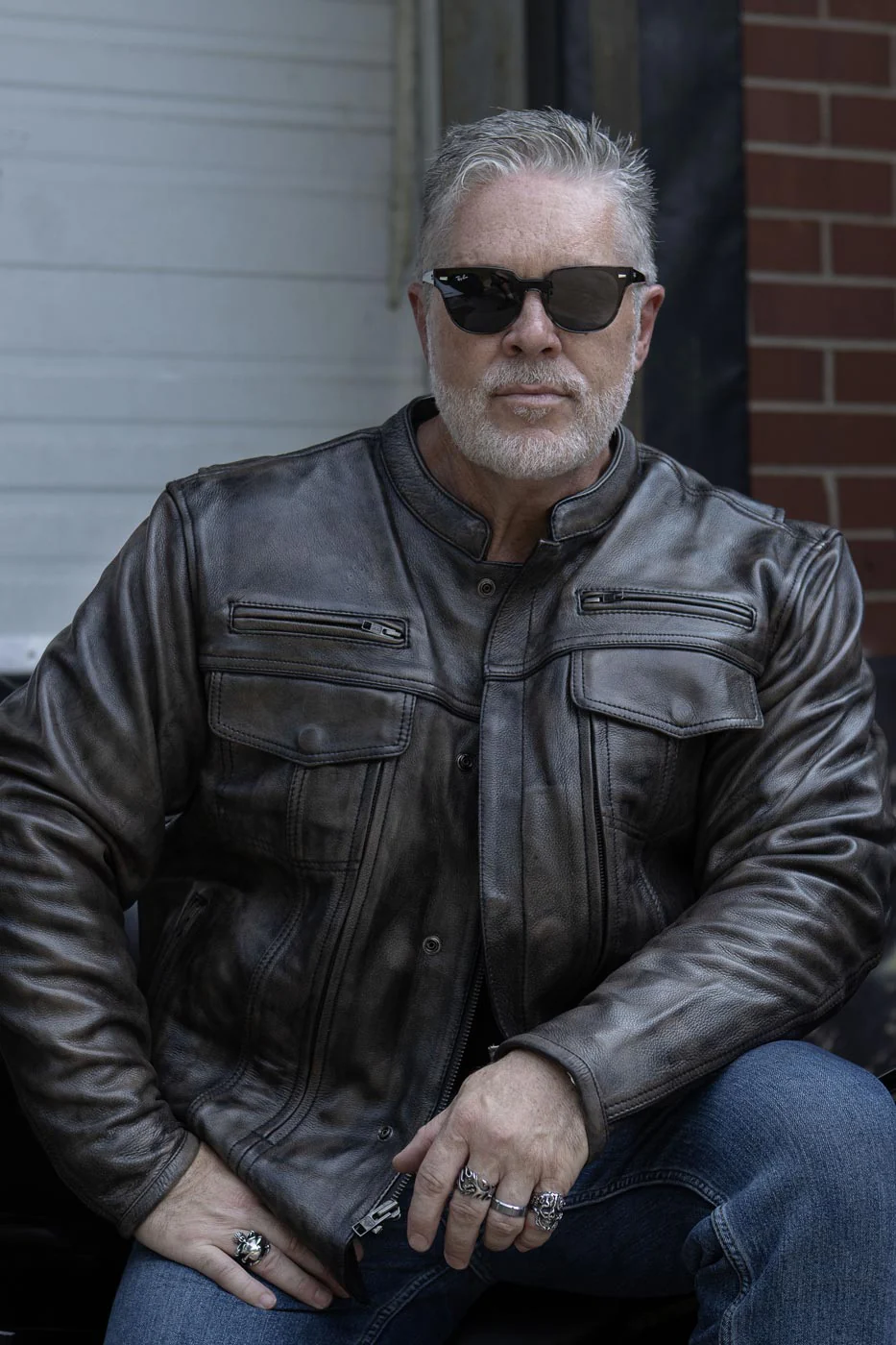 Milwaukee Leather MLM1508 Men's Distressed Brown Premium Leather Motorcycle Rider Jacket - Image 5