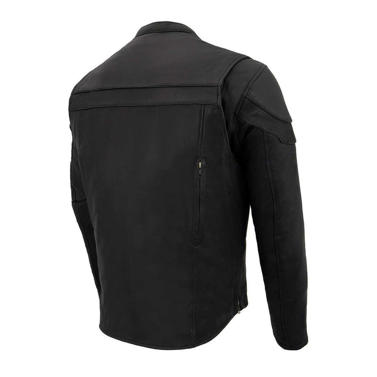 Milwaukee Leather MLM1525 Men's ‘Crossover’ Black Leather Lightweight MC Jacket - Image 16