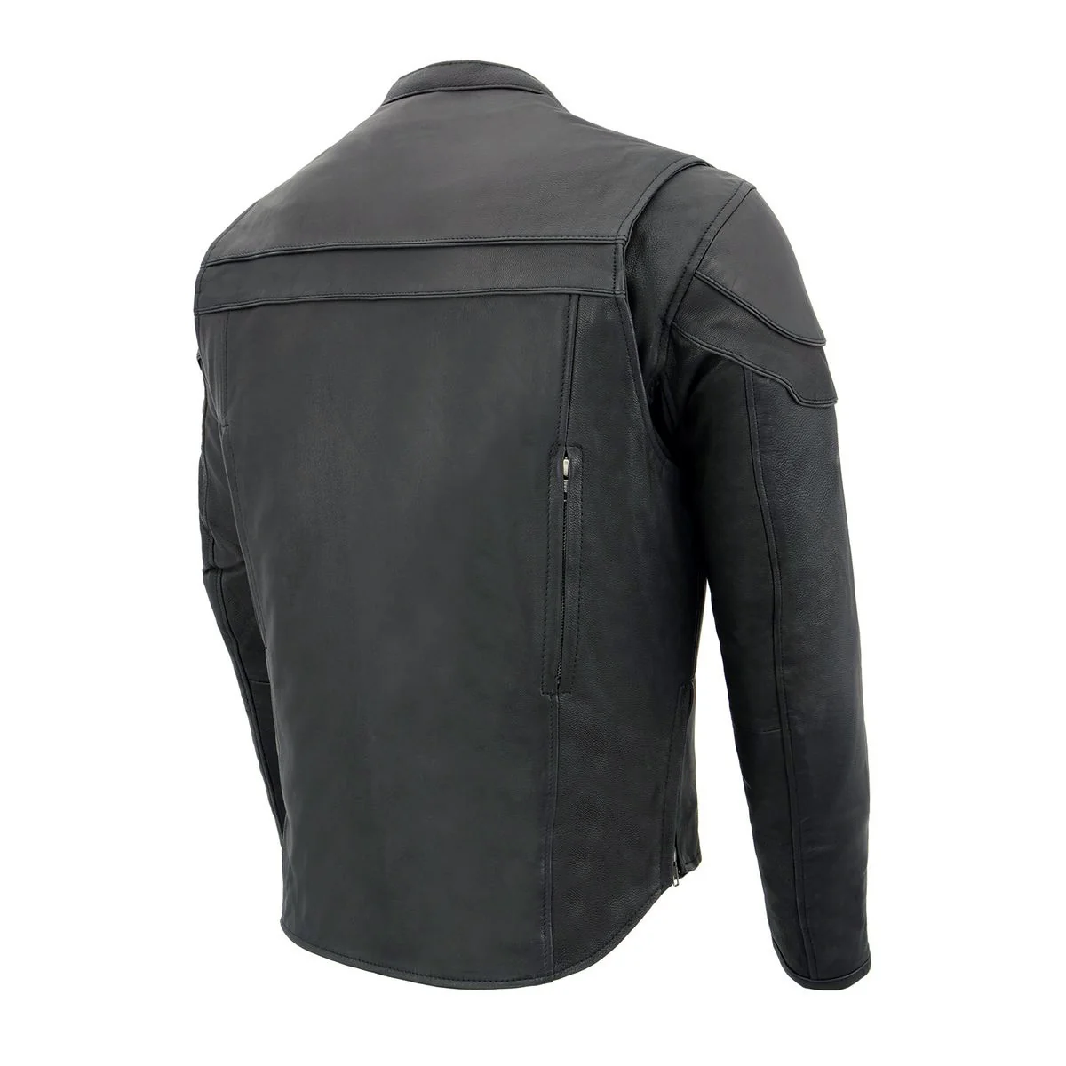 Milwaukee Leather MLM1526 Men's Stay Cool Black Premium Leather Sporty Motorcycle Jacket w/ Cool-Tec Leather Treatement - Image 19
