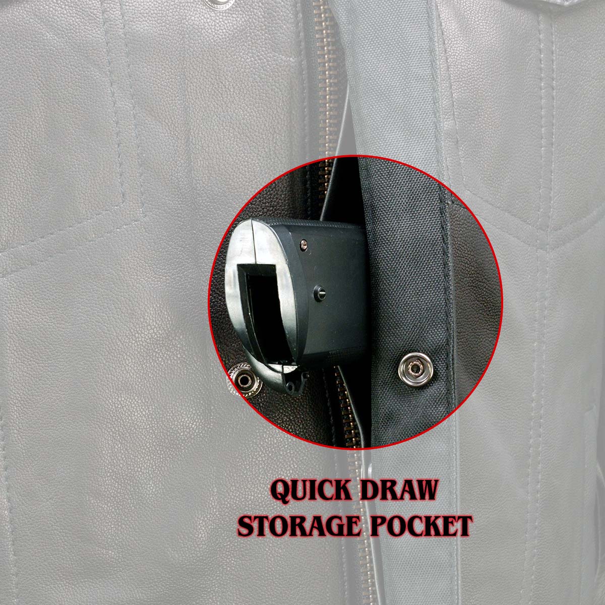 Milwaukee Leather MLM1604 Men's Stand-Up Collar Black Casual Biker Goat Skin Leather Shirt with Dual Closure - Image 4