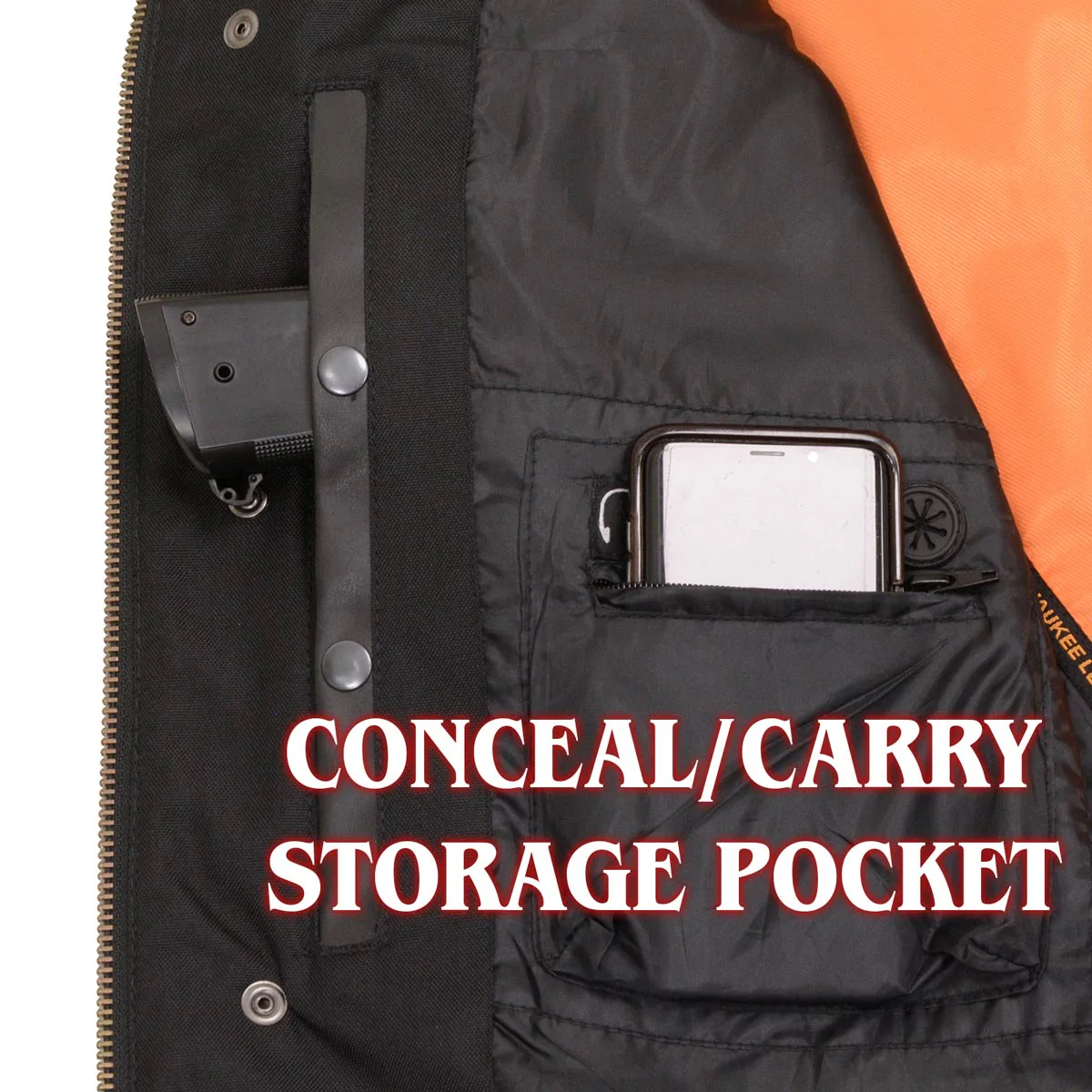 Milwaukee Leather MLM1607 Men's Collarless Black Premium Goat Skin Leather Casual Biker Shirt w/ Dual Closure - Image 5