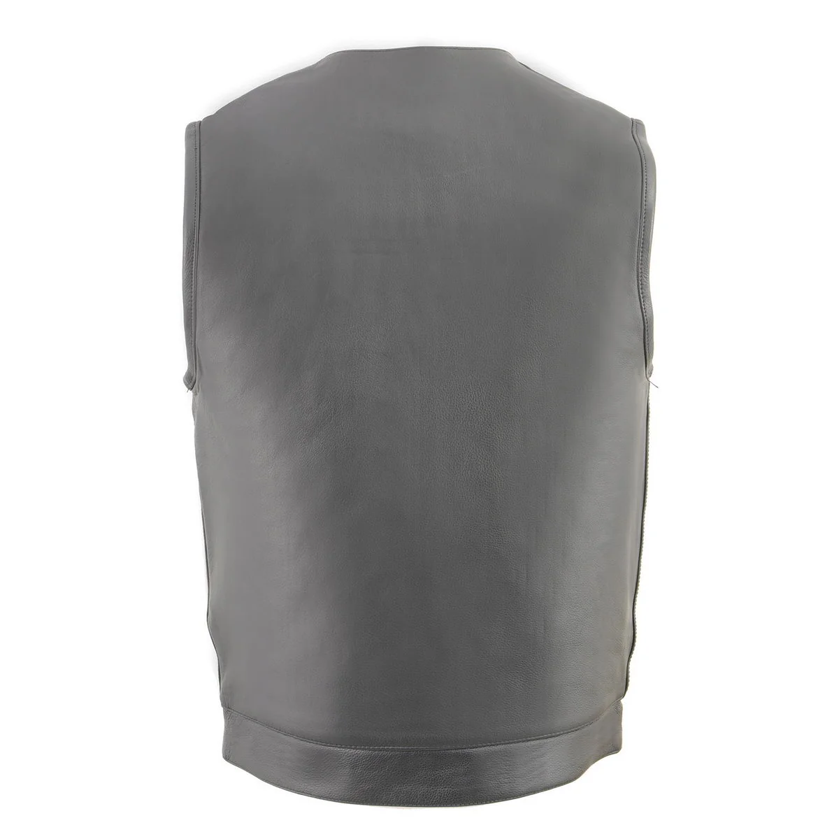 Milwaukee Leather Men's MLM3515 Black Premium Collarless Club Style Motorcycle Vest w/ Cool-Tec Leather Treatment - Image 9