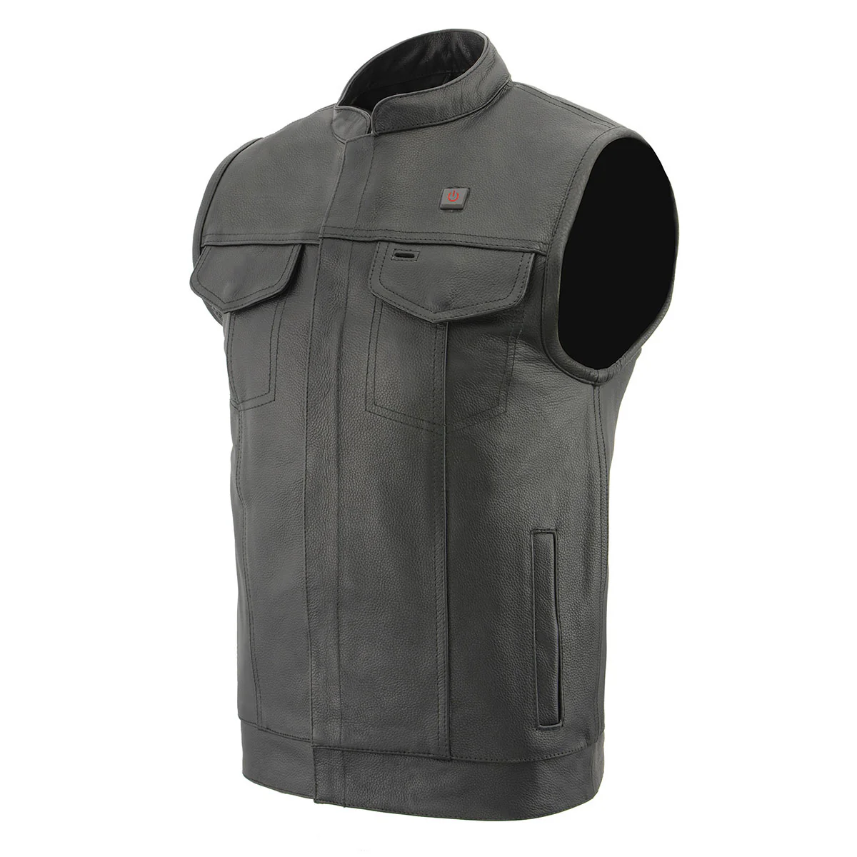 Milwaukee Leather MLM3524SET Men's All Season Black Premium Leather Motorcycle vest w/ Heated and Cool-Tec Technology - Image 12
