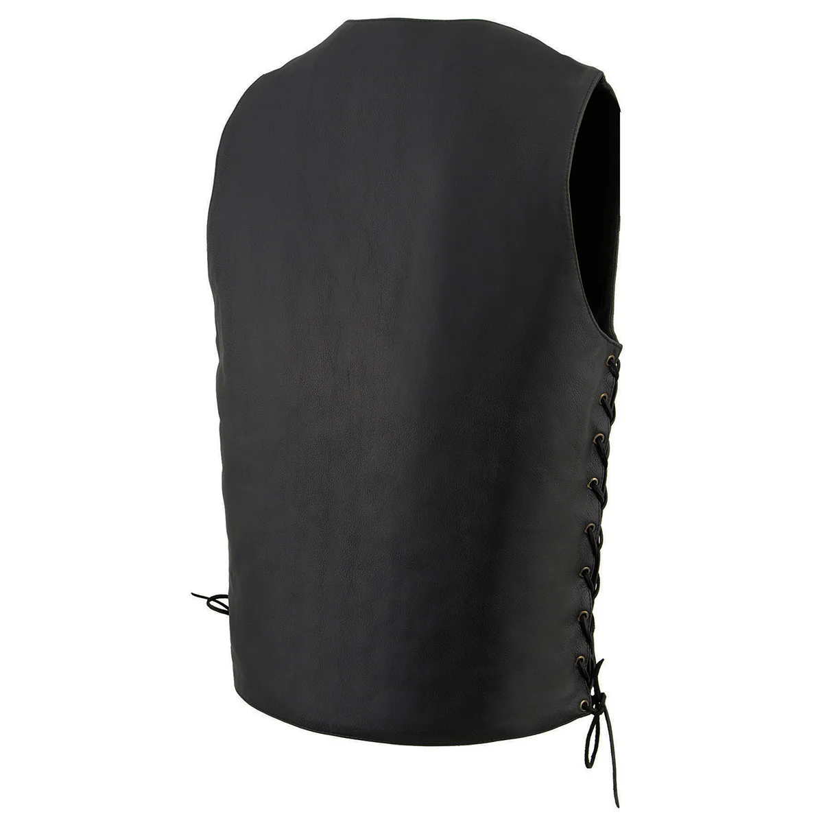 Milwaukee Leather MLM3541 Men's Roulette Black Premium Leather 10 Pocket Motorcycle Vest w/ Cool-Tec Leather Treatment - Image 10