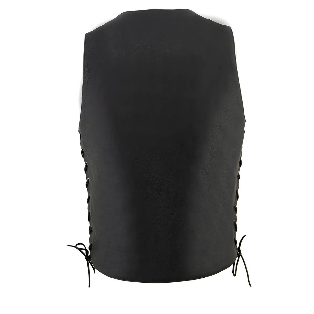 Milwaukee Leather MLM3541 Men's Roulette Black Premium Leather 10 Pocket Motorcycle Vest w/ Cool-Tec Leather Treatment - Image 7