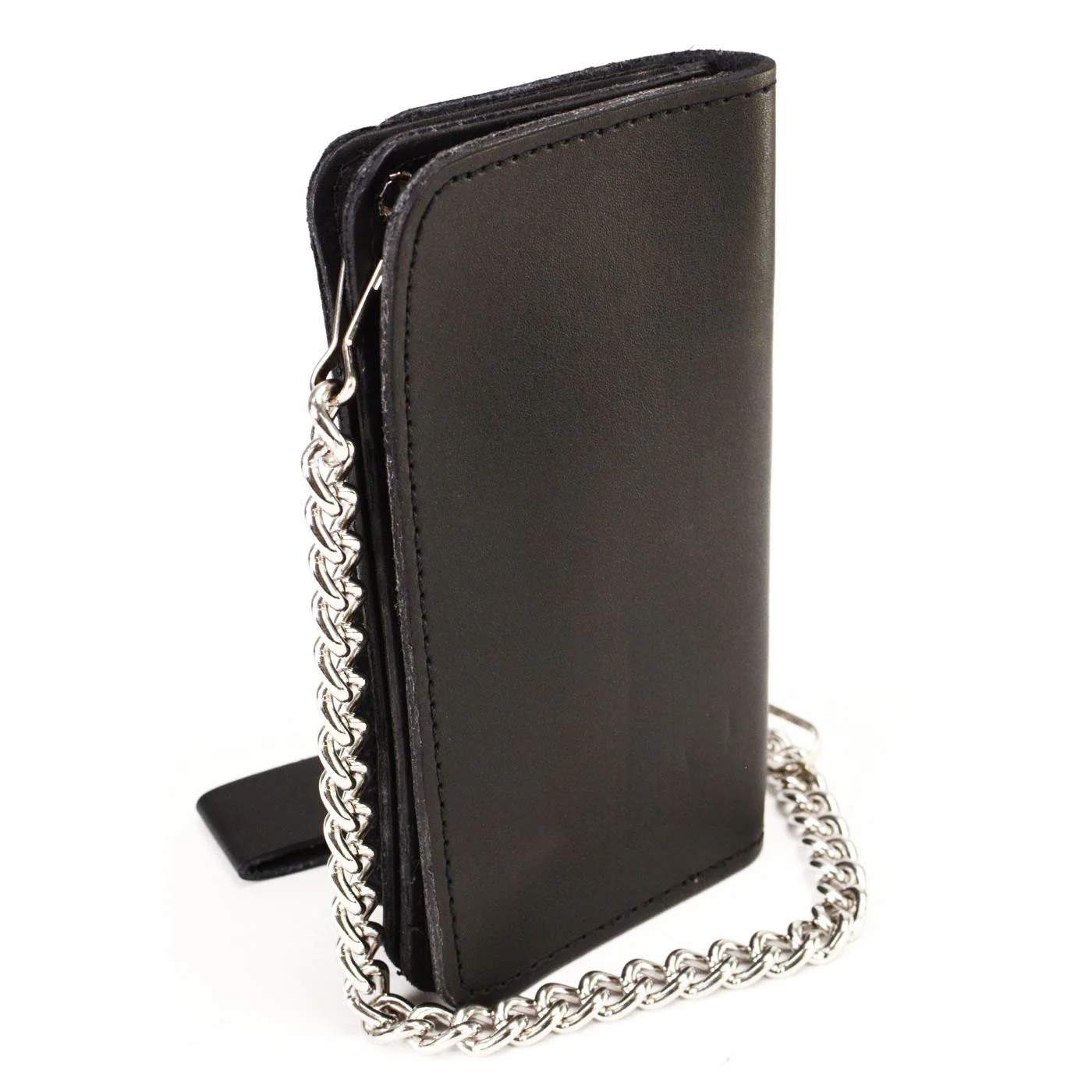 Milwaukee Leather MLW7826 Men's 6” US Military Vets Bi-Fold Leather Wallet w/ Anti-Theft Stainless Steel Chain - Image 7