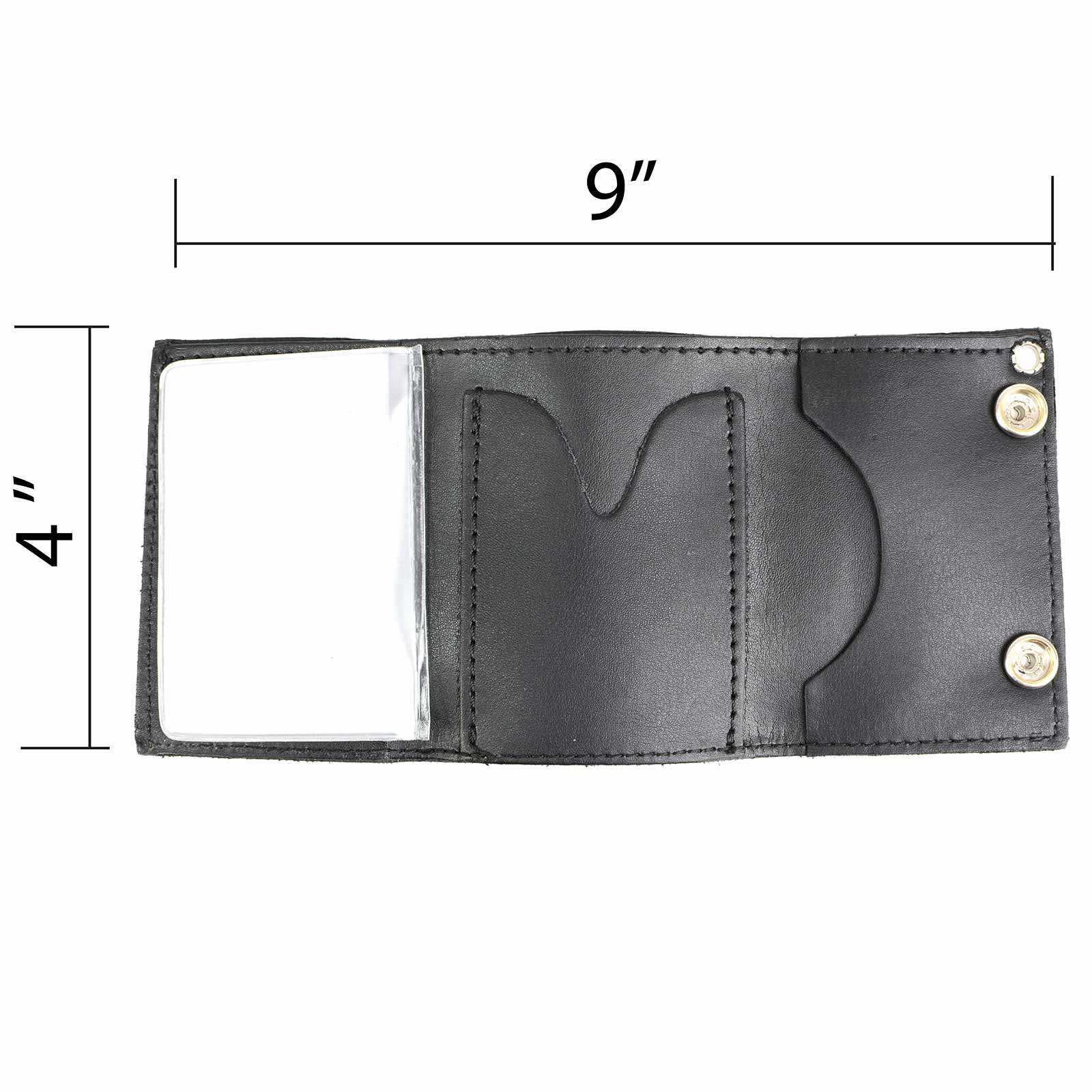 Milwaukee Leather MLW7840 Men's 4” Leather “Skeleton Finger” Tri-Fold Wallet w/ Anti-Theft Stainless Steel Chain - Image 5