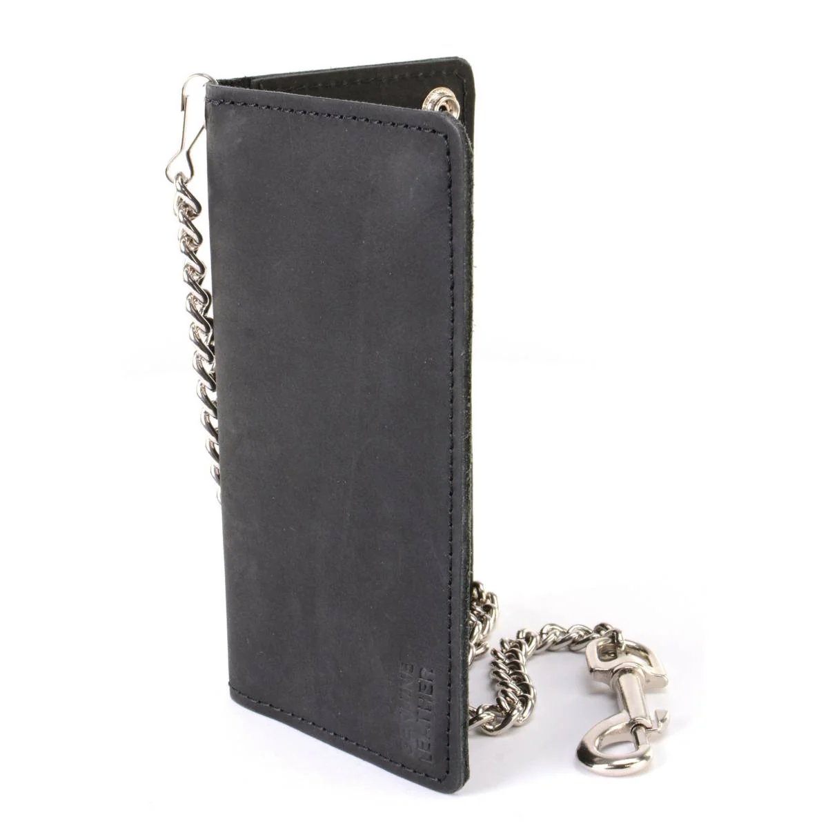 Milwaukee Leather MLW7892 Men's 7" Leather Bi-Fold Biker Wallet w/ Multiple Storage and Trigger Hook Anti-Theft Stainless Steel Chain - Image 11