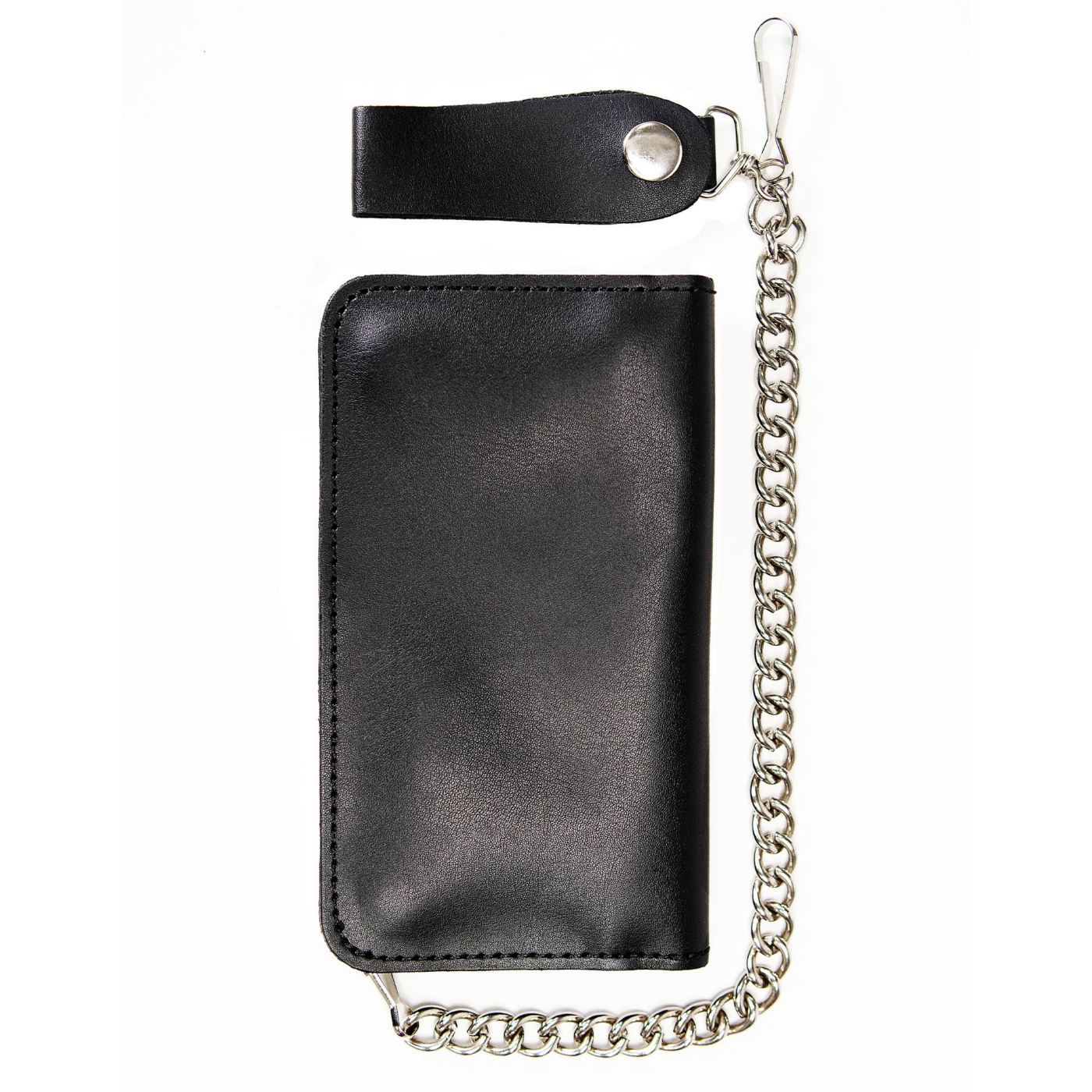Milwaukee Leather MLW7894 Men's 7" Leather Bi-Fold Biker Wallet w/ Multiple Storage and Swivel Trigger Clip Anti-Theft Stainless Steel Chain - Image 4