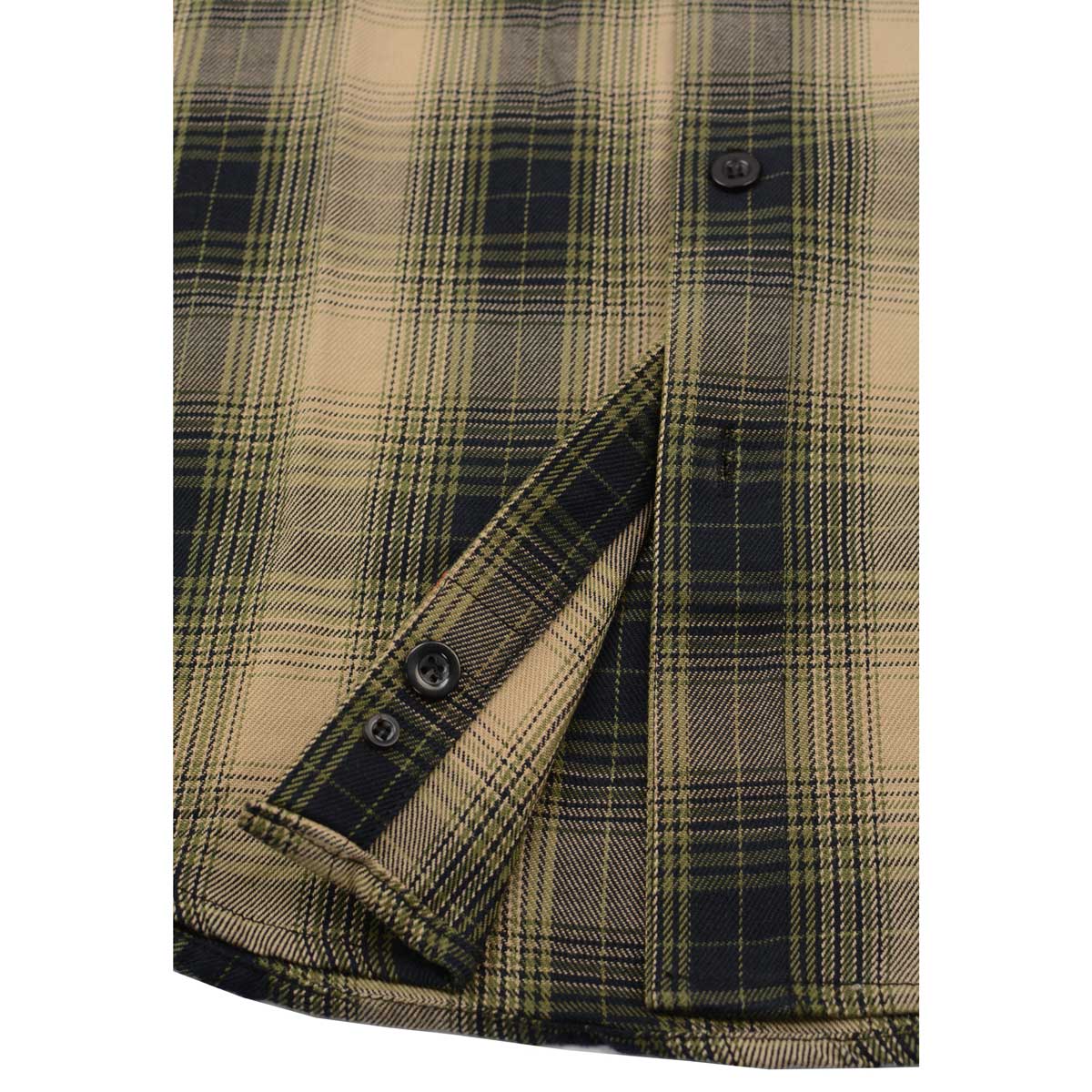 Milwaukee Leather MNG11649 Men's Grey with Black Long Sleeve Cotton Flannel Shirt - Image 11