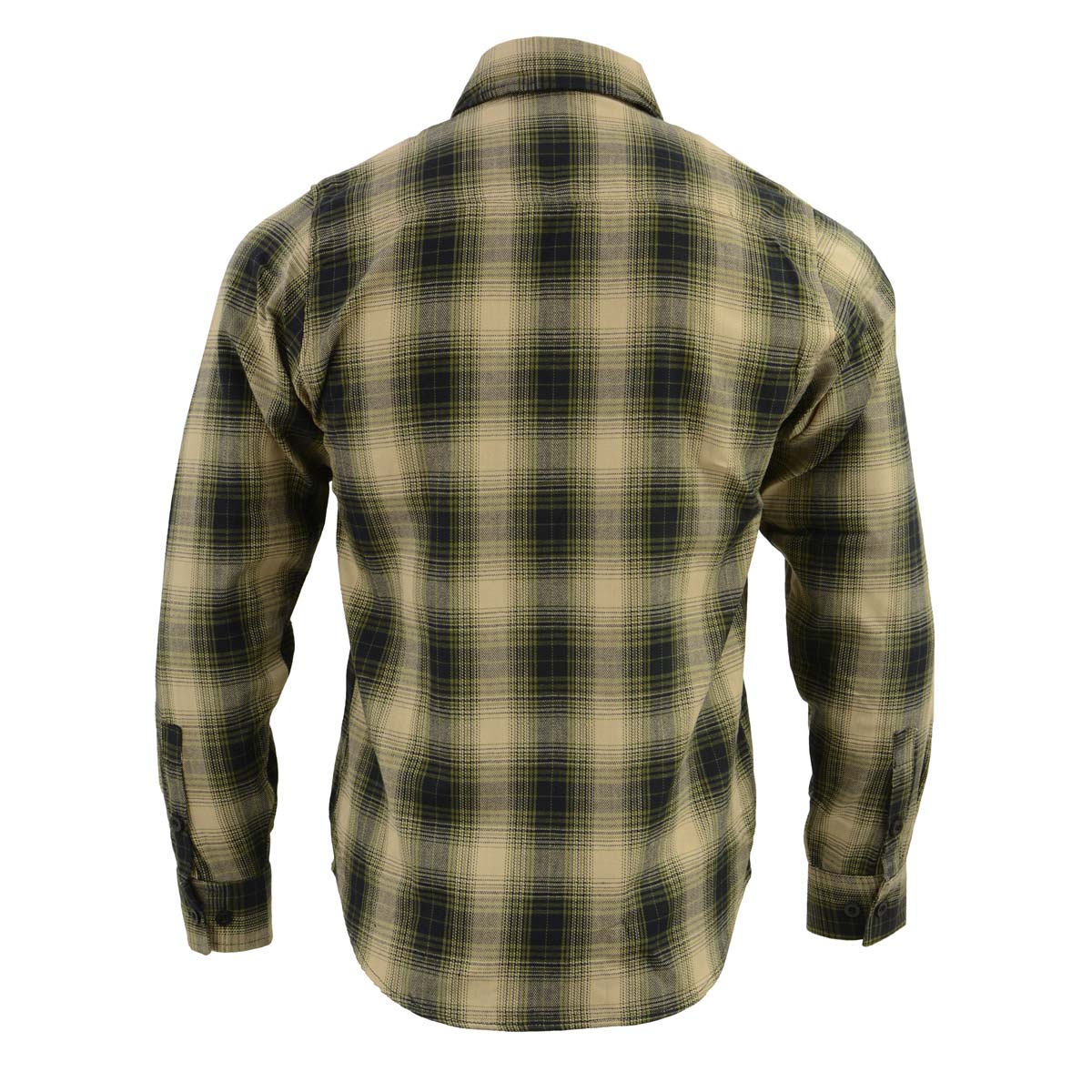 Milwaukee Leather MNG11649 Men's Grey with Black Long Sleeve Cotton Flannel Shirt - Image 2