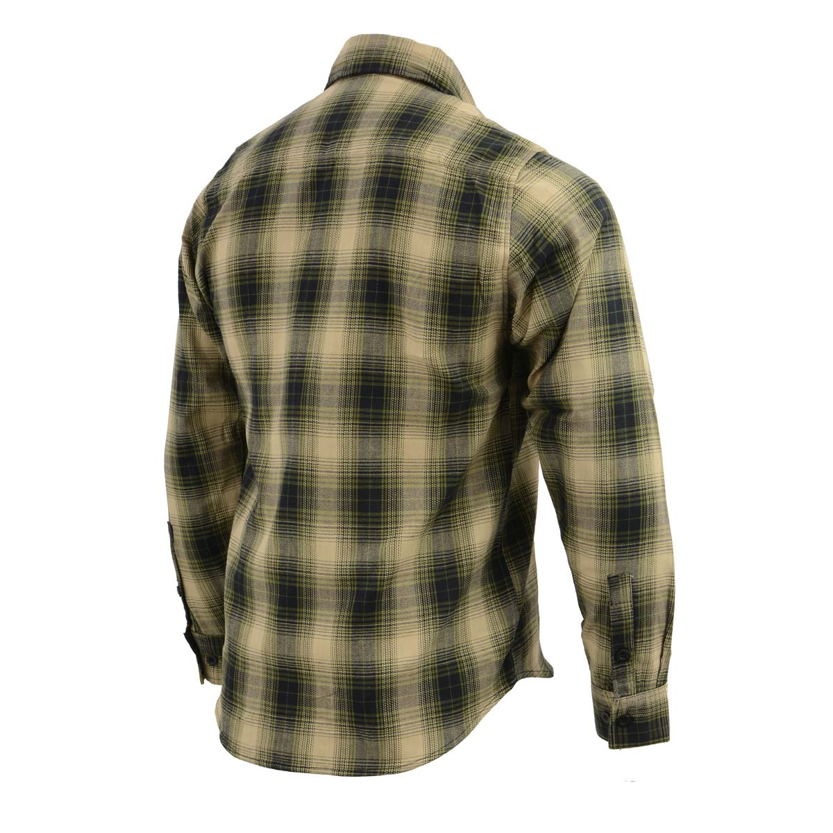 Milwaukee Leather MNG11649 Men's Grey with Black Long Sleeve Cotton Flannel Shirt - Image 4