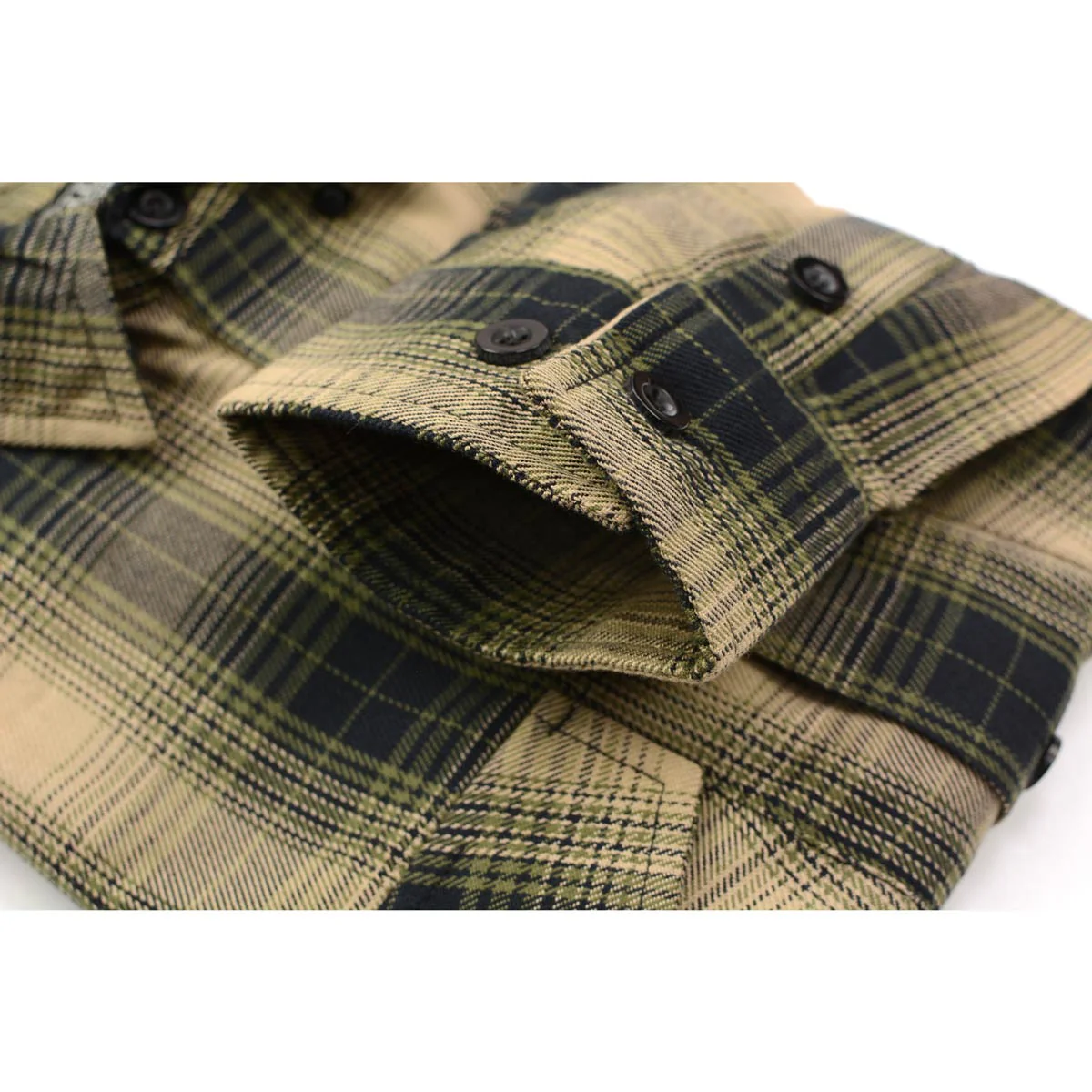 Milwaukee Leather MNG11649 Men's Grey with Black Long Sleeve Cotton Flannel Shirt - Image 9