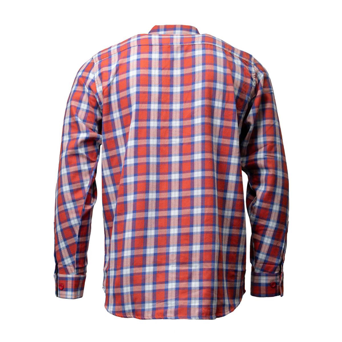 Milwaukee Leather MNG11670 Men's Red, Blue and White Long Sleeve Cotton Flannel Shirt - Image 2
