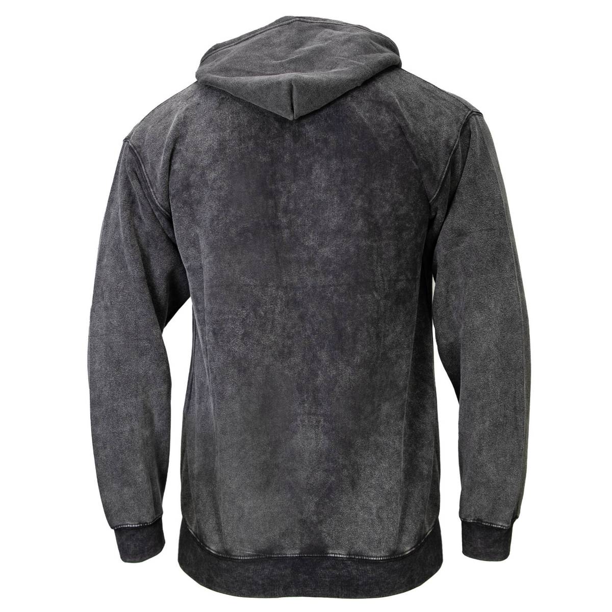 Milwaukee Leather MNG11684 Men's Gray and Black Zipper Front Premium Cotton Hoodie - Image 2