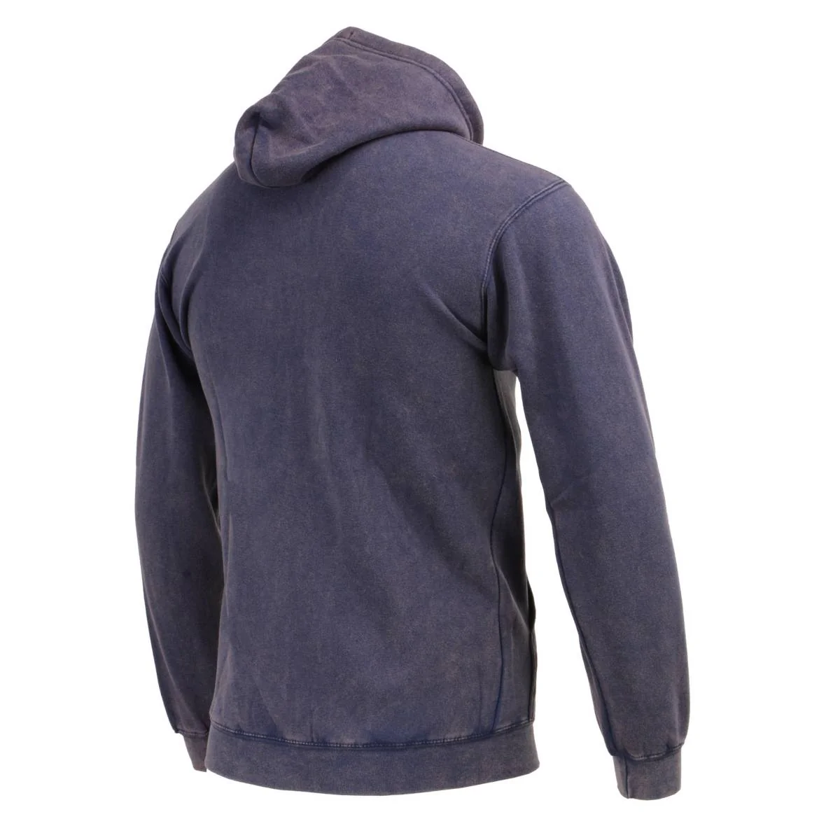 Milwaukee Leather MNG11688 Men's Navy and White Zipper Front Premium Cotton Hoodie - Image 5