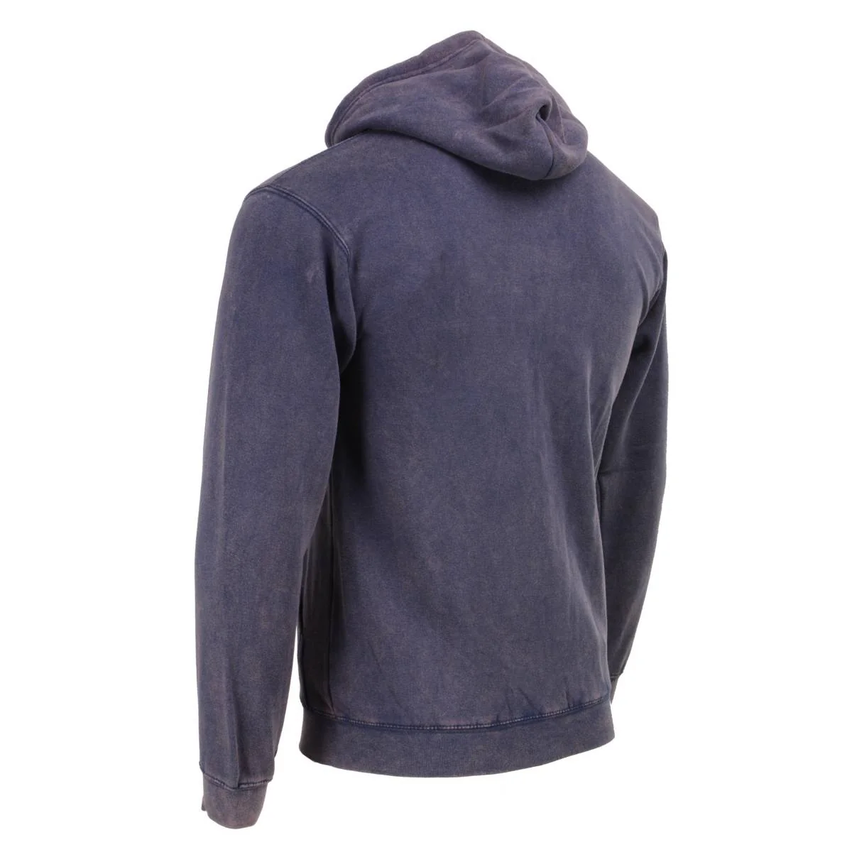 Milwaukee Leather MNG11688 Men's Navy and White Zipper Front Premium Cotton Hoodie - Image 6