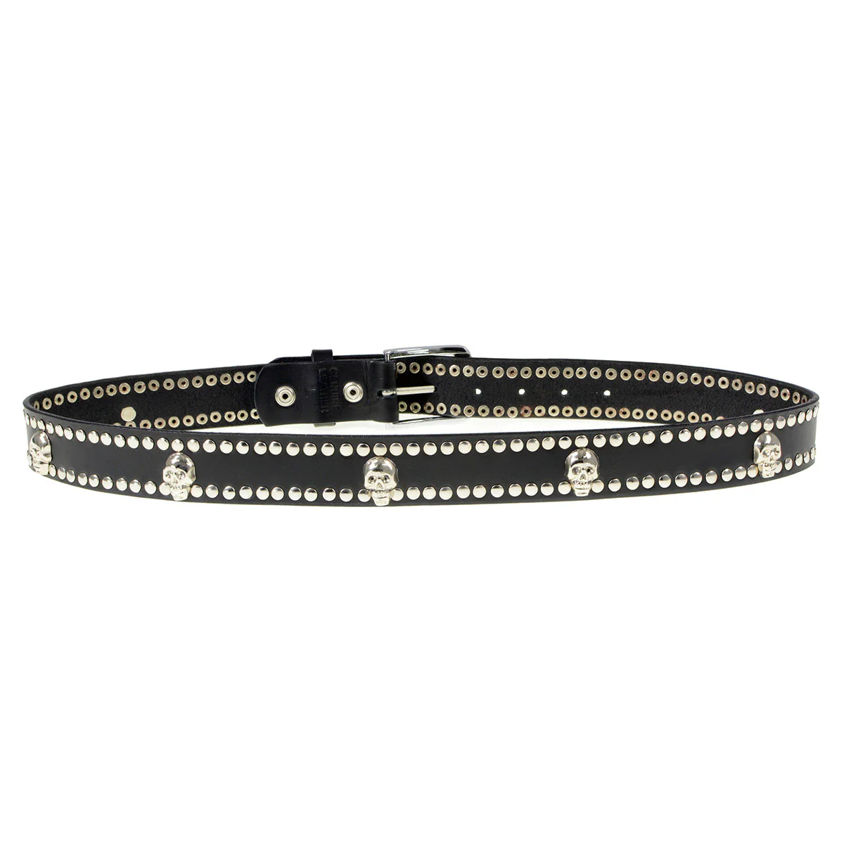 Milwaukee Leather MP7103 Men's Black Studs and Skulls Genuine Leather Belt with Buckle - 1.5 inches Wide - Image 11