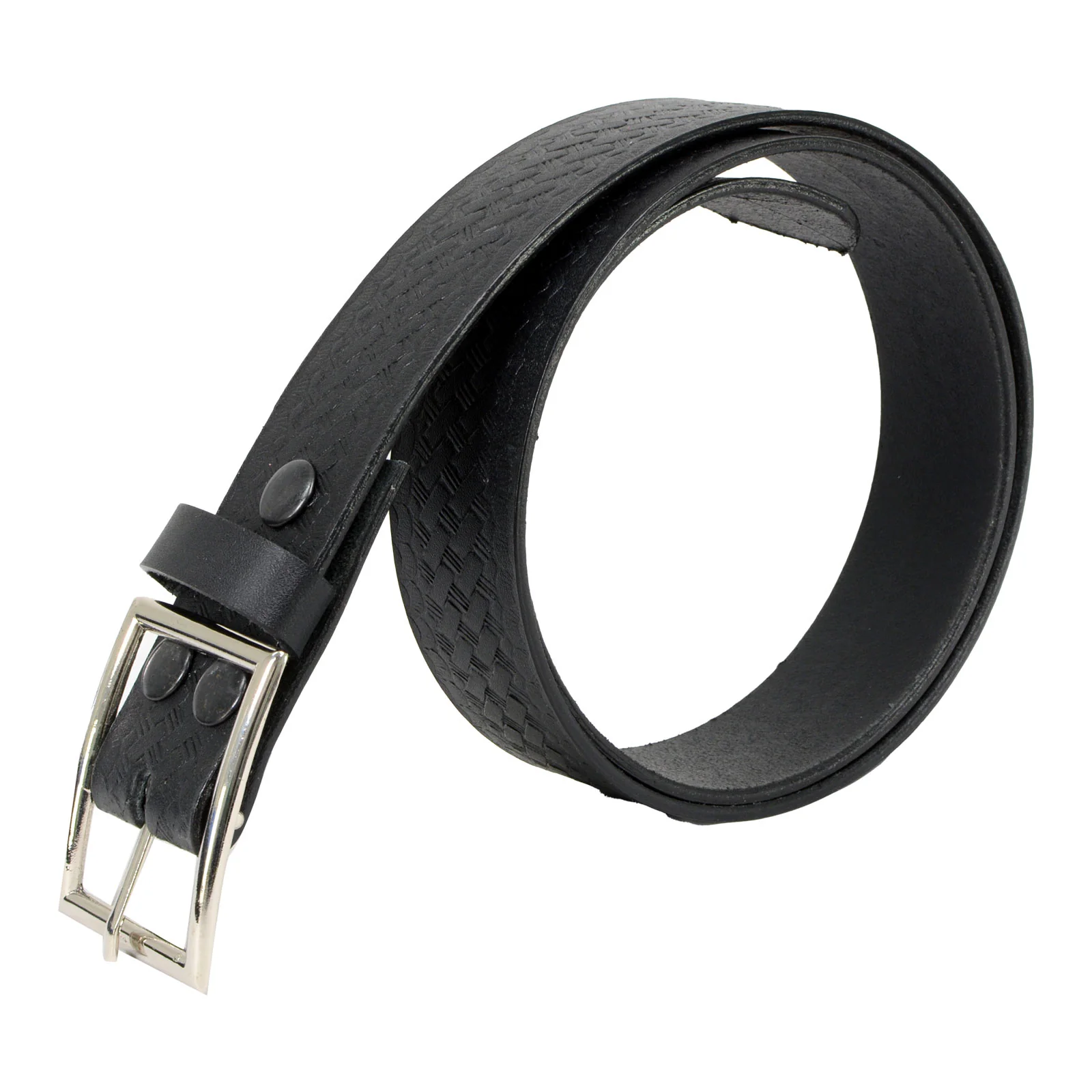 Milwaukee Leather MP7105 Men's Embossed Black Genuine Leather Biker Belt with Interchangeable Buckle - Image 6