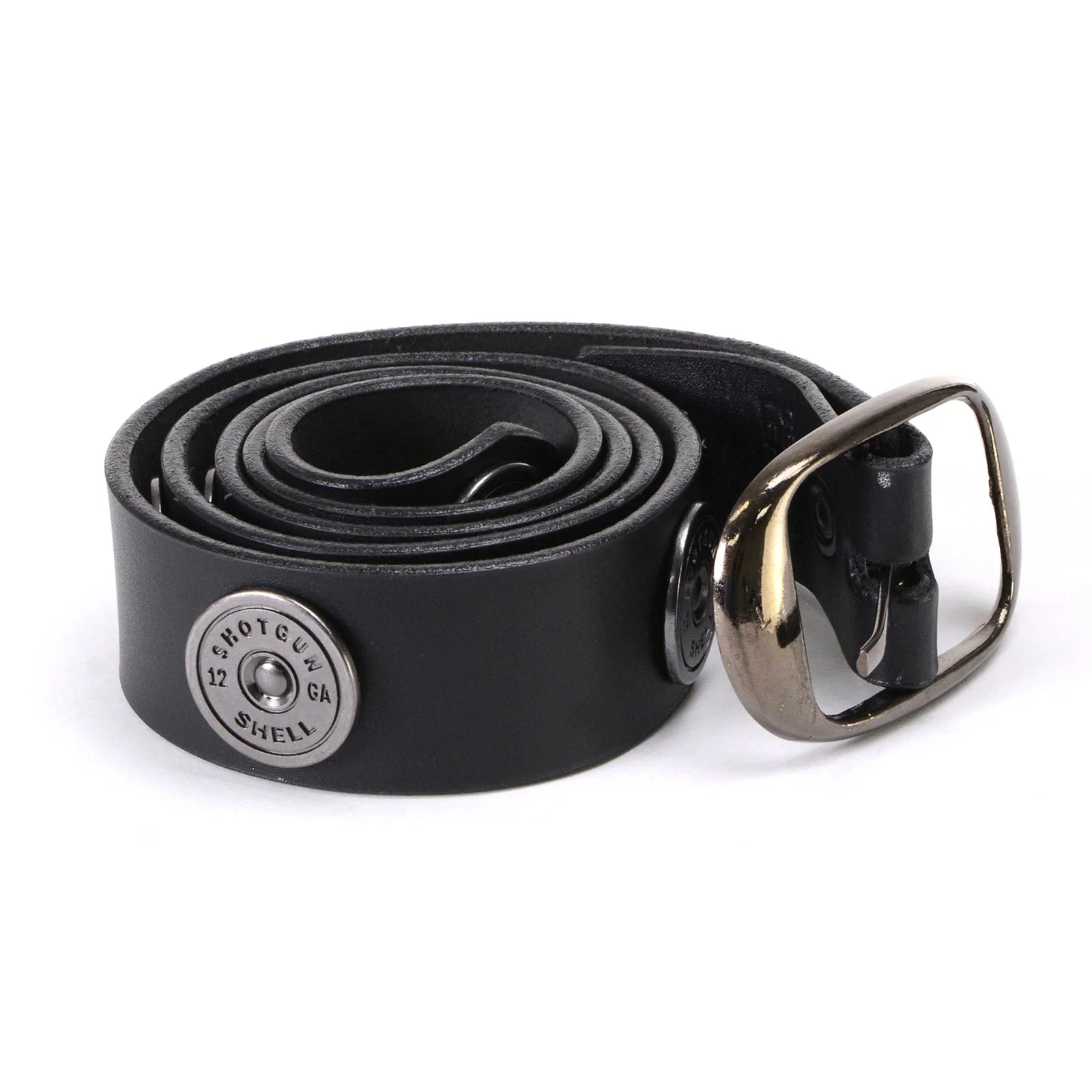 Milwaukee Leather MP7111 Men's Black Premium Leather 1.5 Inch Wide Belt with 12 Gauge Shell Emblems - Image 6