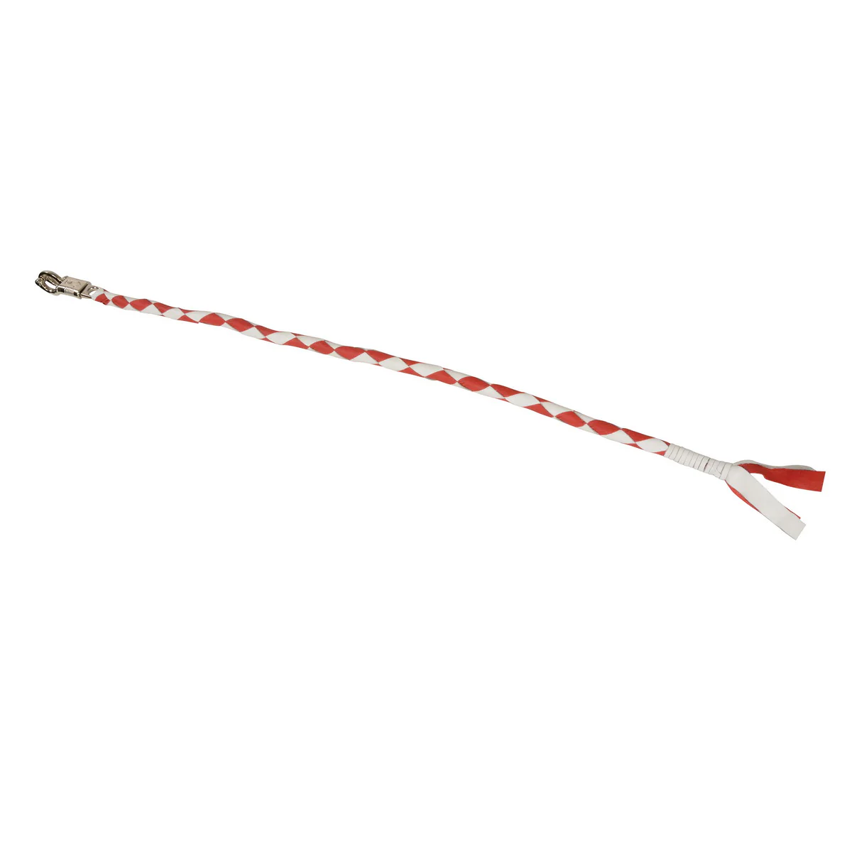 Milwaukee Leather 36'' Genuine Leather Whip - White and Red Get Back Whip for Handlebar - Biker Whip - MP7900 - Image 2