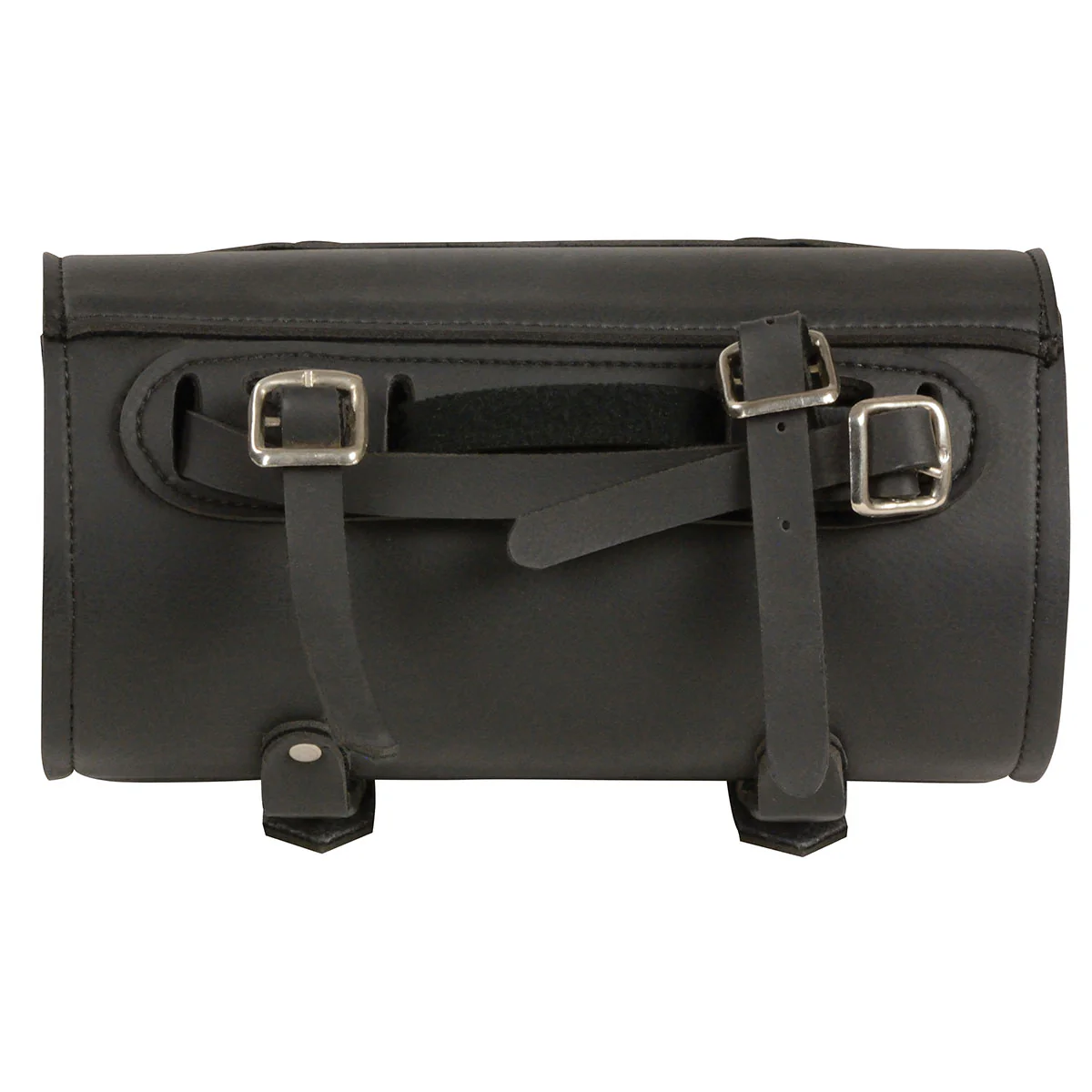 Milwaukee Leather MP8520 Black Small PVC Motorcycle Windshield Tool Bag with Buffalo Nickel Snaps - Image 2