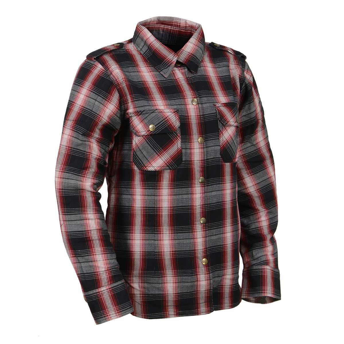 Milwaukee Leather MPL2604 Women’s Ember CE Armored Plaid Flannel Biker Shirt - Reinforced w/ Aramid Fiber - Image 11