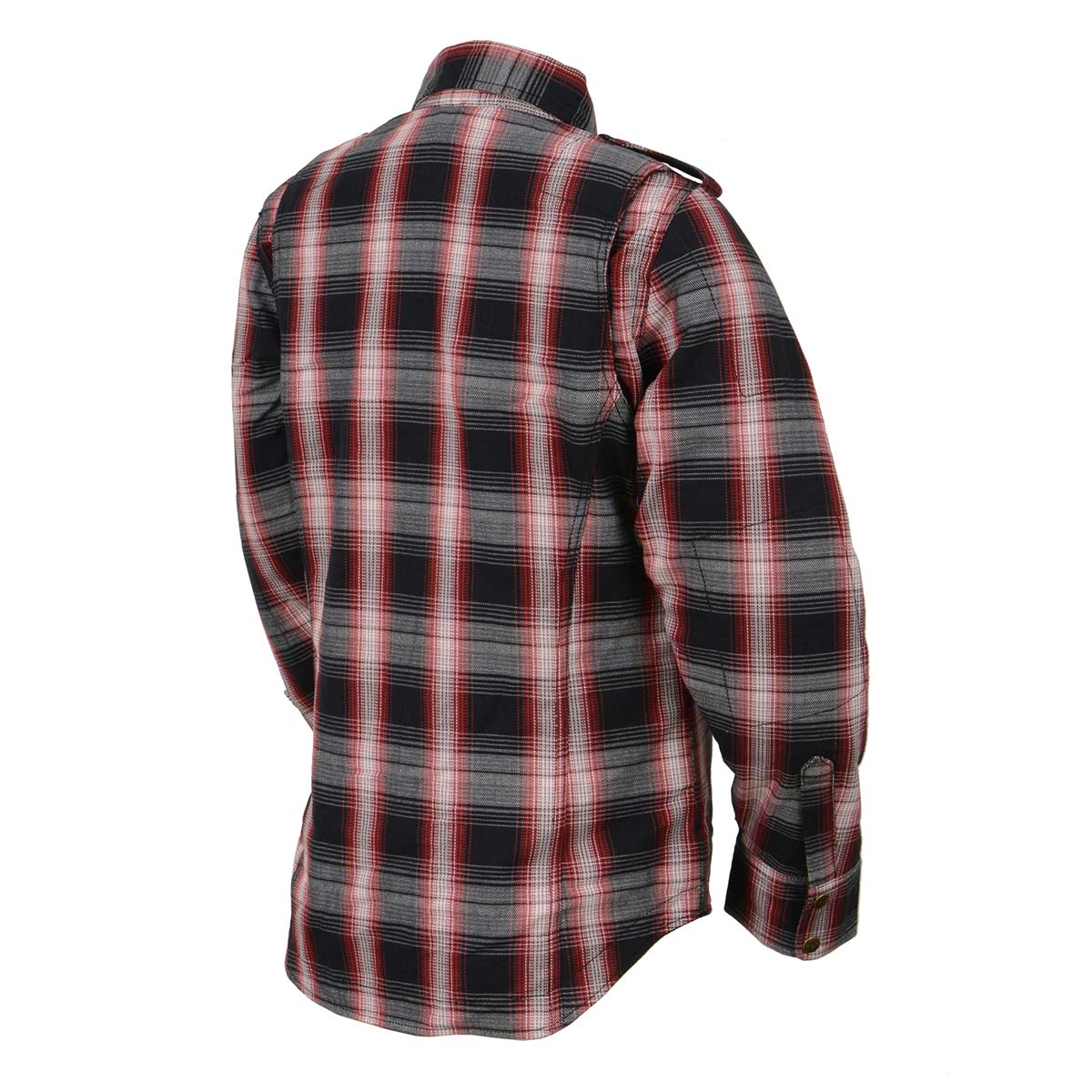 Milwaukee Leather MPL2604 Women’s Ember CE Armored Plaid Flannel Biker Shirt - Reinforced w/ Aramid Fiber - Image 9