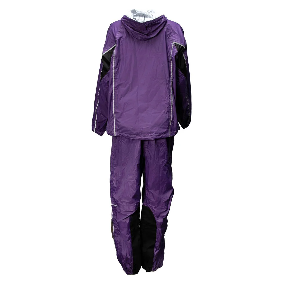 Milwaukee Leather MPL9607 Women's Purple Water Resistant Rain Suit w/ Reflective Material and Hoodie - Image 2