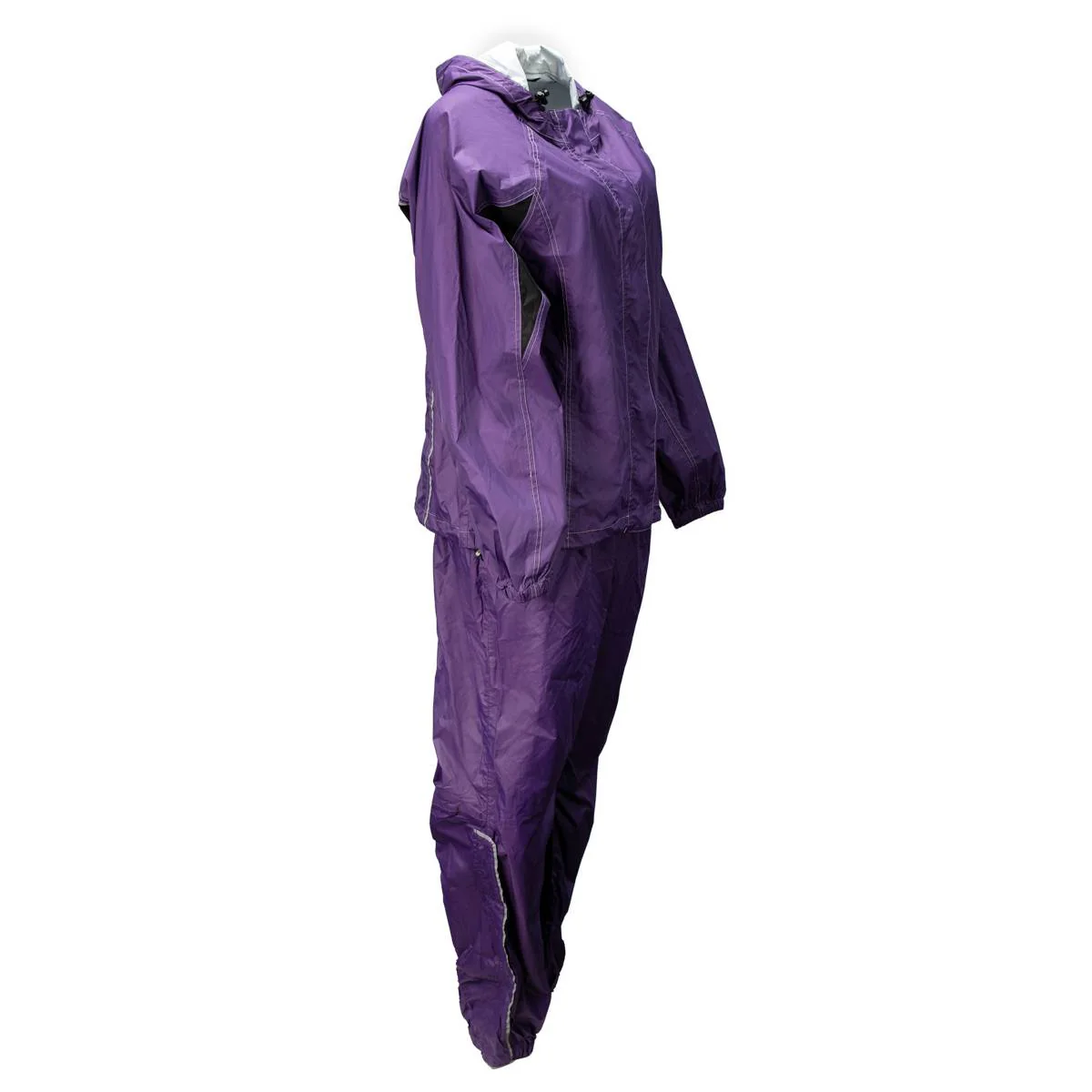 Milwaukee Leather MPL9607 Women's Purple Water Resistant Rain Suit w/ Reflective Material and Hoodie - Image 4