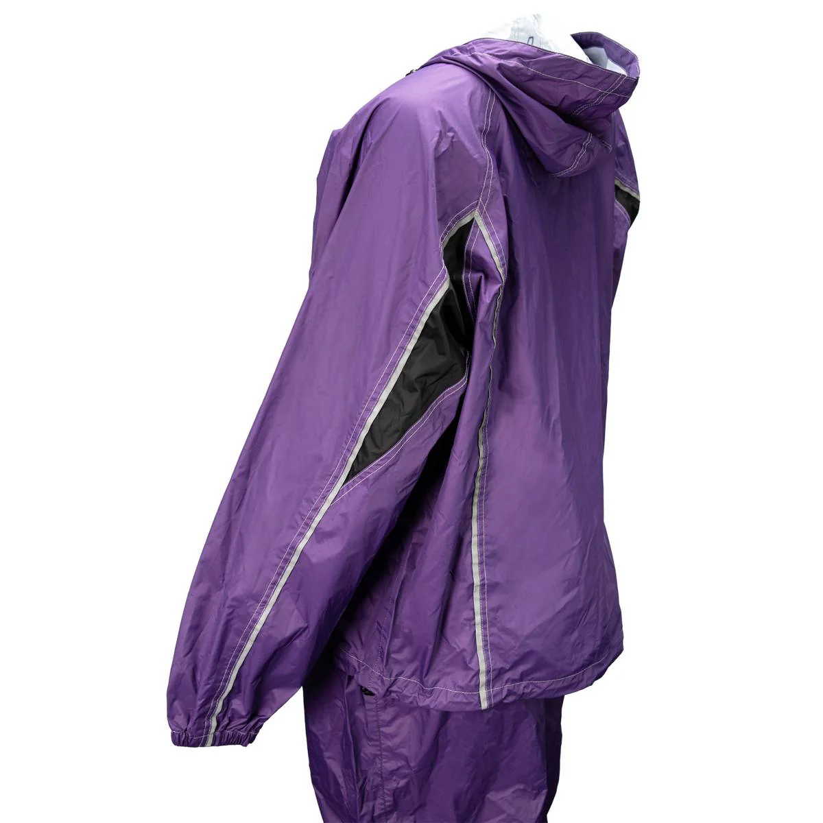 Milwaukee Leather MPL9607 Women's Purple Water Resistant Rain Suit w/ Reflective Material and Hoodie - Image 5