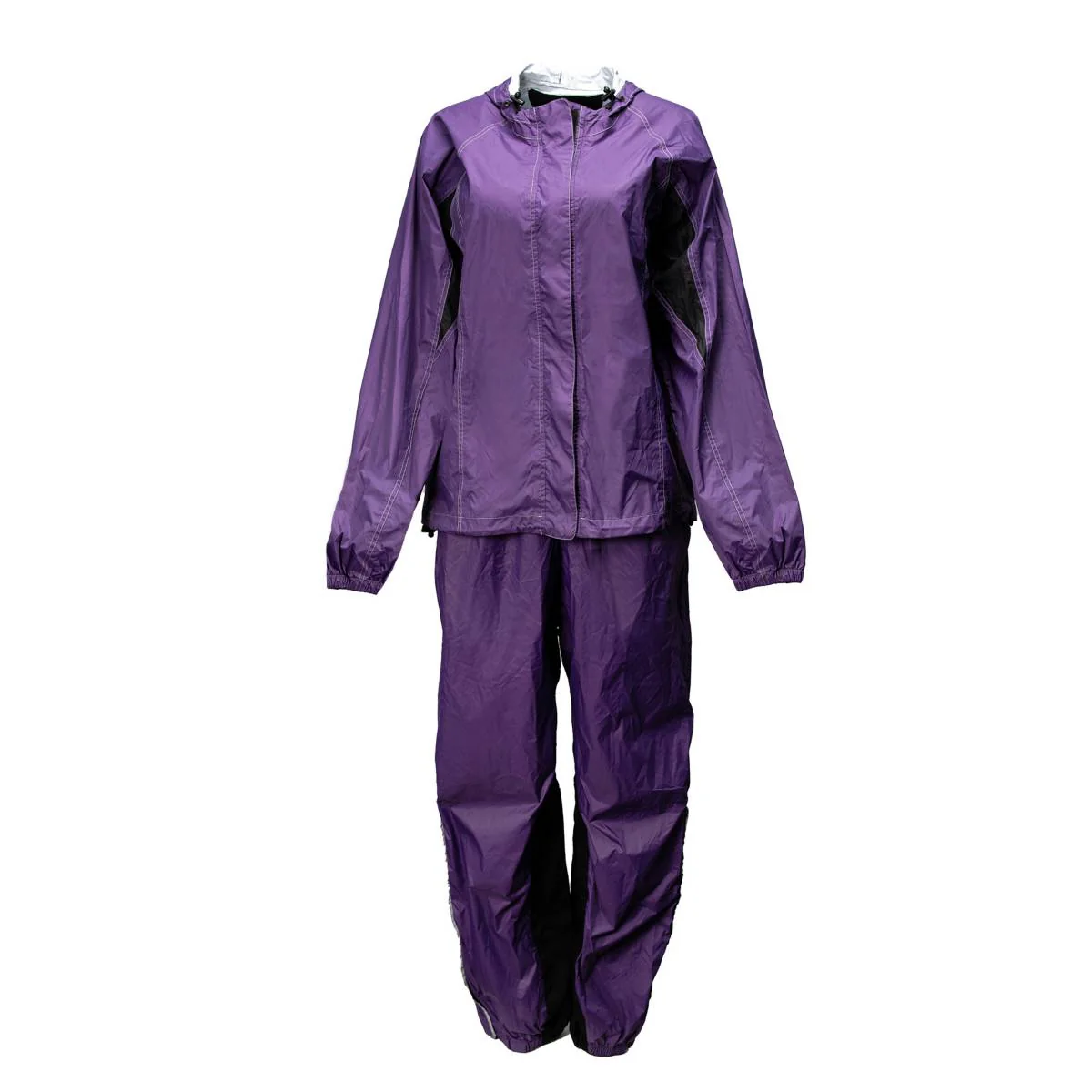 Milwaukee Leather MPL9607 Women's Purple Water Resistant Rain Suit w/ Reflective Material and Hoodie - Image 8