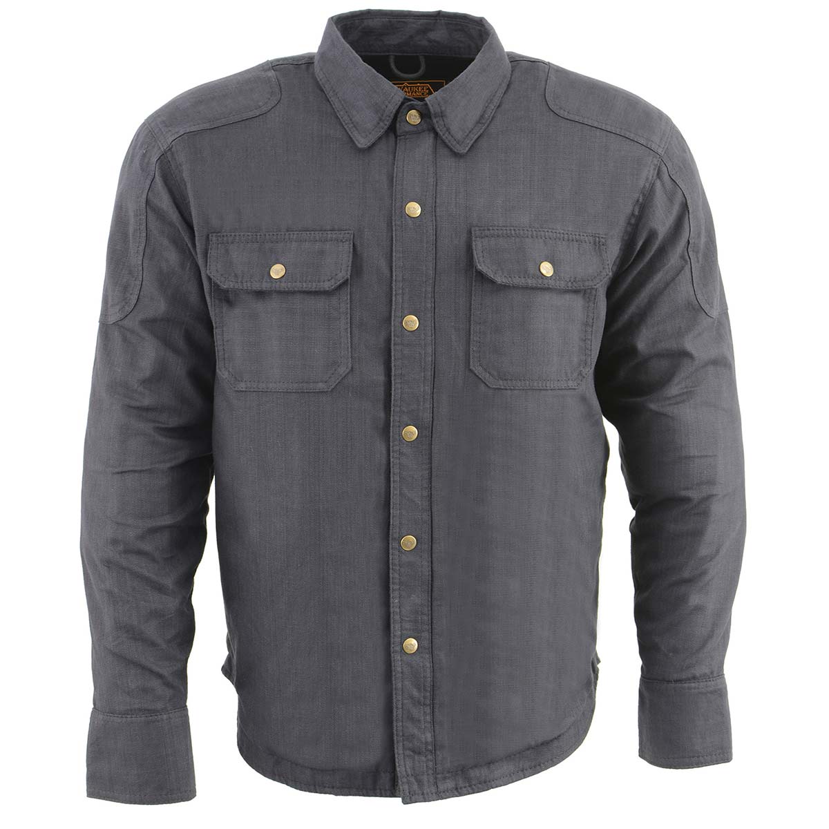 Milwaukee Leather MPM1622 Men's Black Armored Denim Long Sleeve Shirt Reinforced w/ Aramid Fibers - Image 10